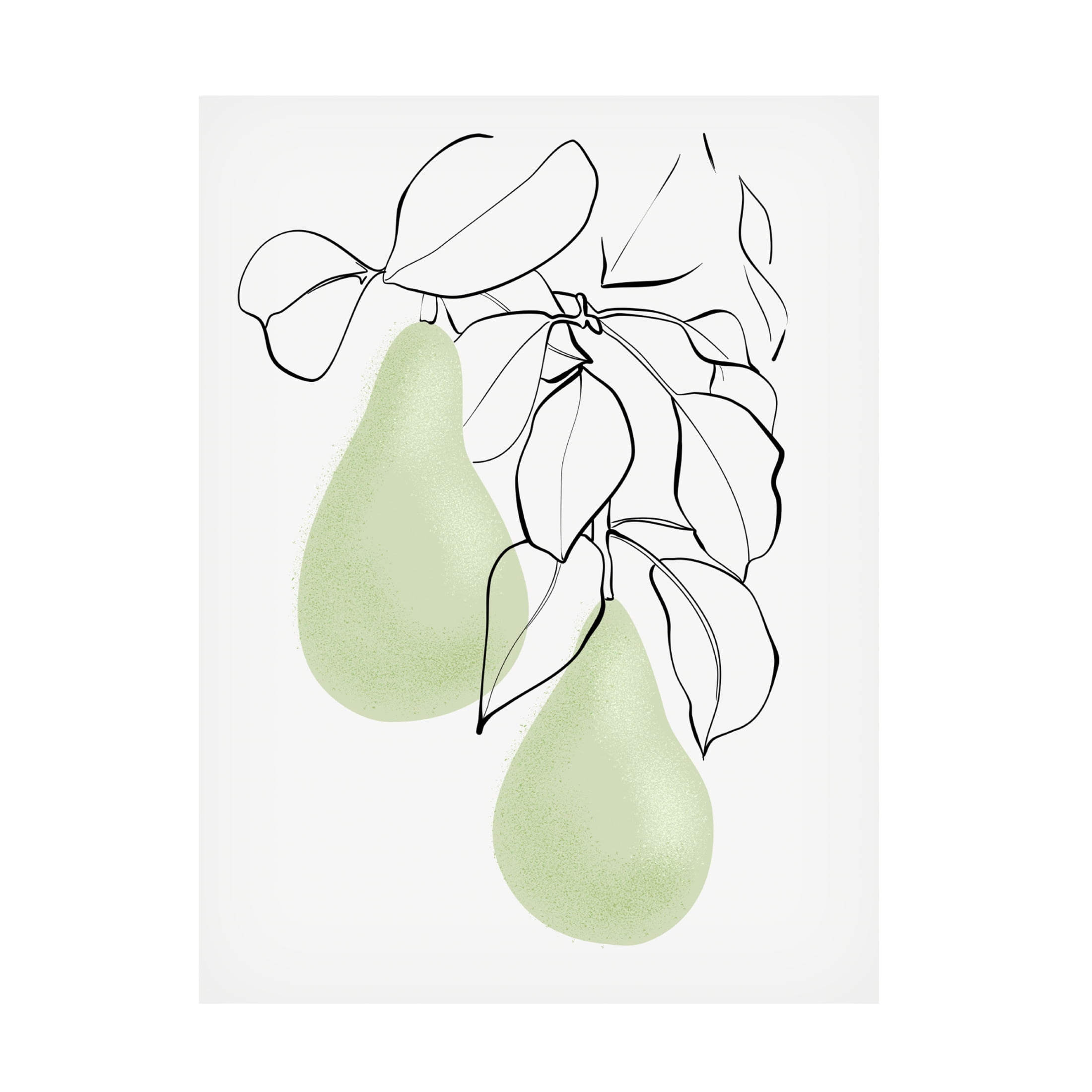 Canvas Wall Art - Rosana Laiz Blursbyai 'Wen pears' Wall Art for Living Room, Bedroom, or Office Décor by Trademark Fine Art - 35 x 47 Inches