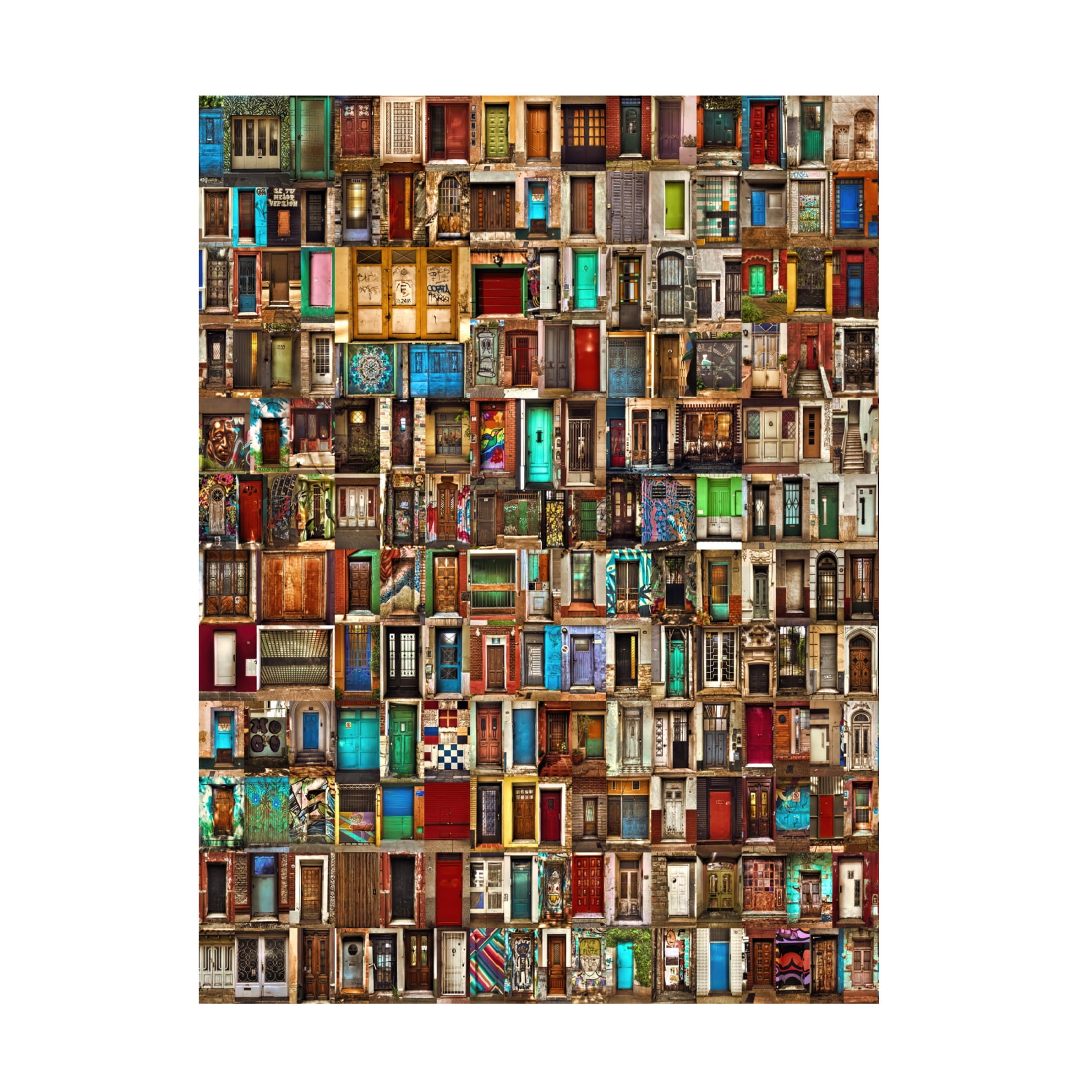 Canvas Wall Art - Roxana Labagnara 'Doors Of Buenos Aires' Wall Art for Living Room, Bedroom, or Office Décor by Trademark Fine Art - 24 x 32 Inches