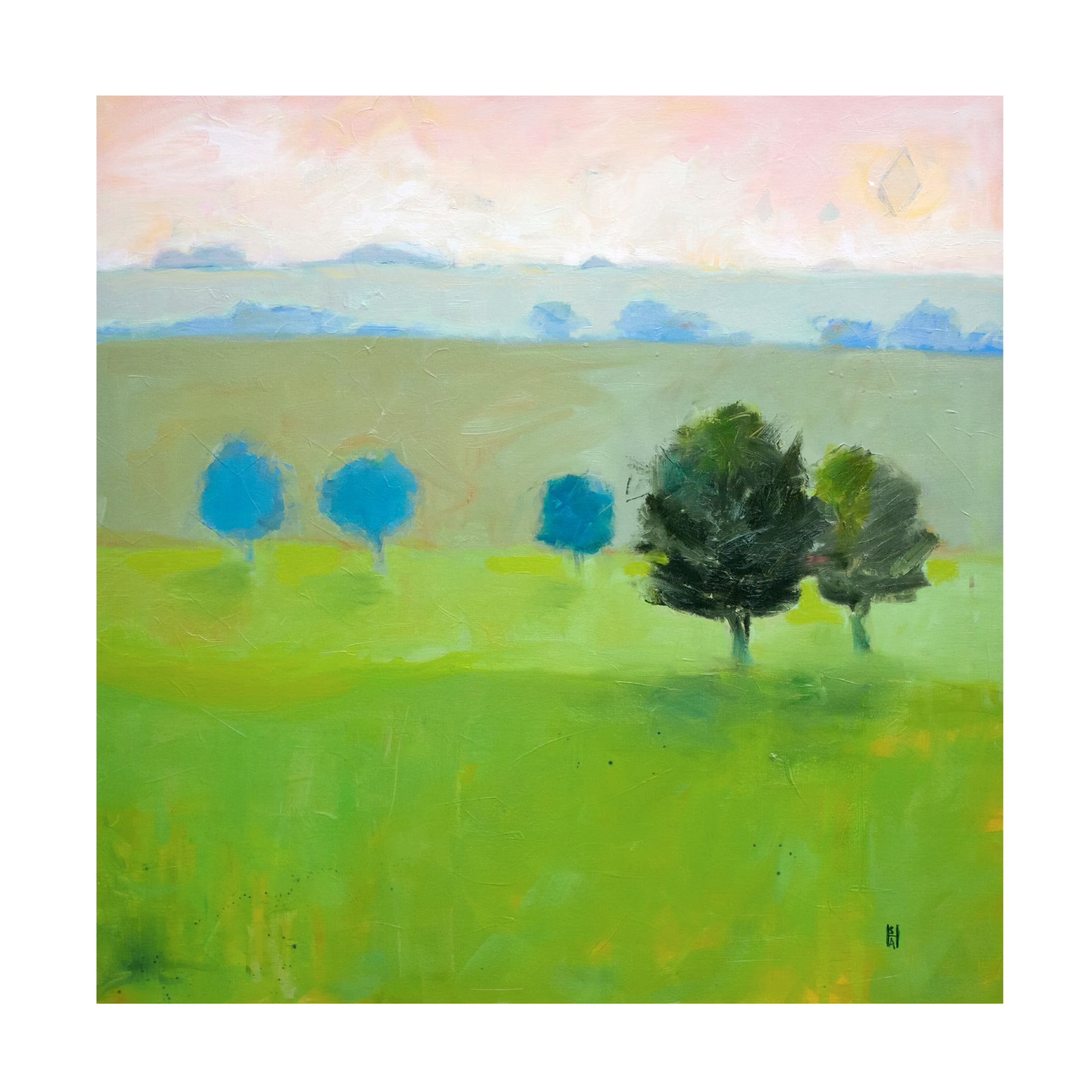 Canvas Wall Art - Sally Hootnick 'Gascony' Wall Art for Living Room, Bedroom, or Office Décor by Trademark Fine Art - 14 x 14 Inches