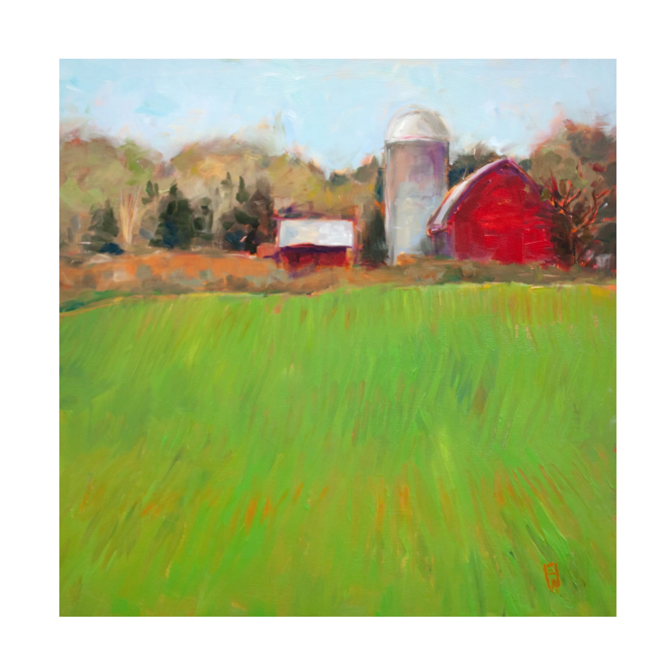 Canvas Wall Art - Sally Hootnick 'Spring Green' Wall Art for Living Room, Bedroom, or Office Décor by Trademark Fine Art - 24 x 24 Inches