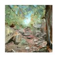 thumbnail image 1 of Canvas Wall Art - Sandra Iafrate 'Trail in Woods' Wall Art for Living Room, Bedroom, or Office Décor by Trademark Fine Art - 18 x 18 Inches, 1 of 4