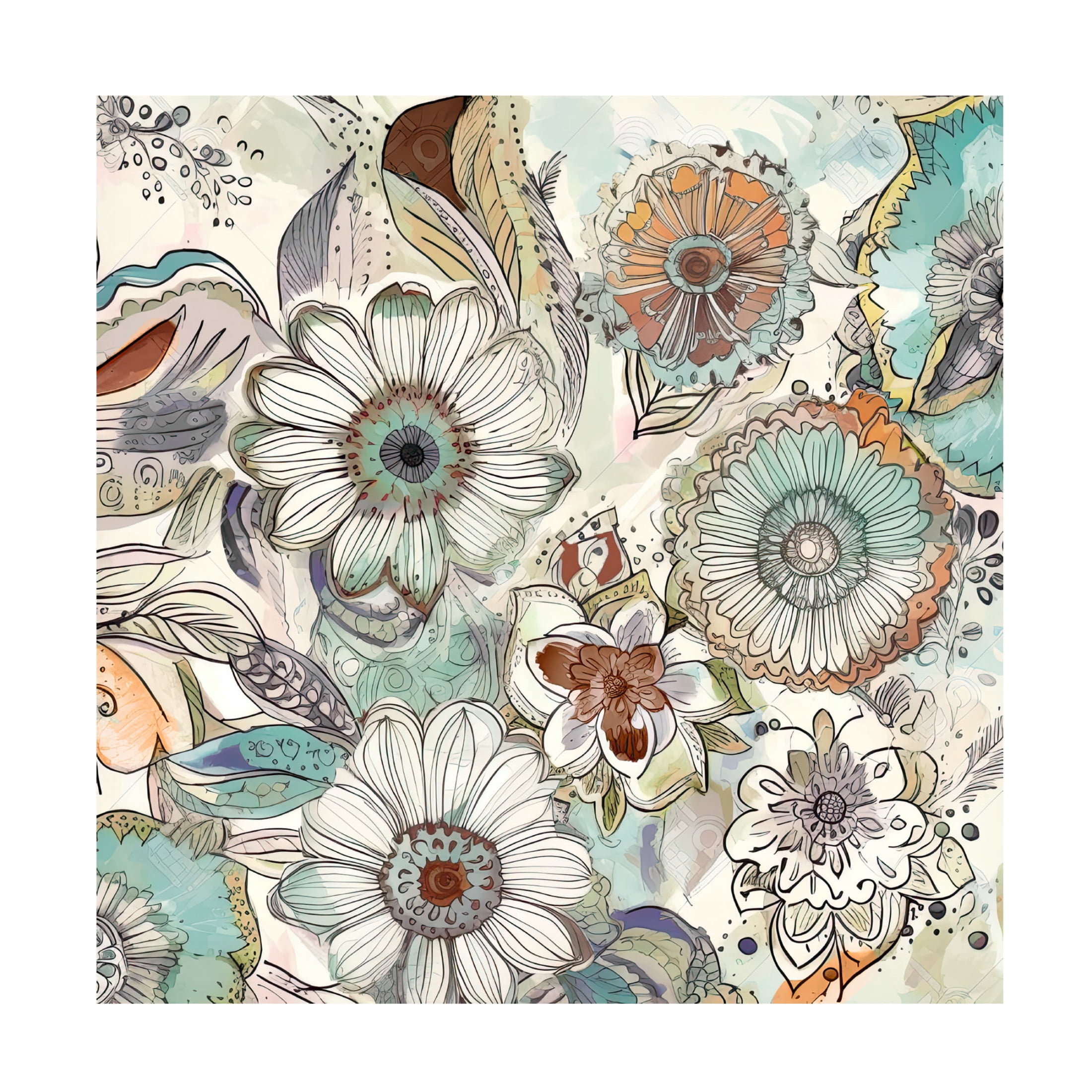 Canvas Wall Art - Sasha 'Alices Escape I' Wall Art for Living Room, Bedroom, or Office Décor by Trademark Fine Art - 24 x 24 Inches