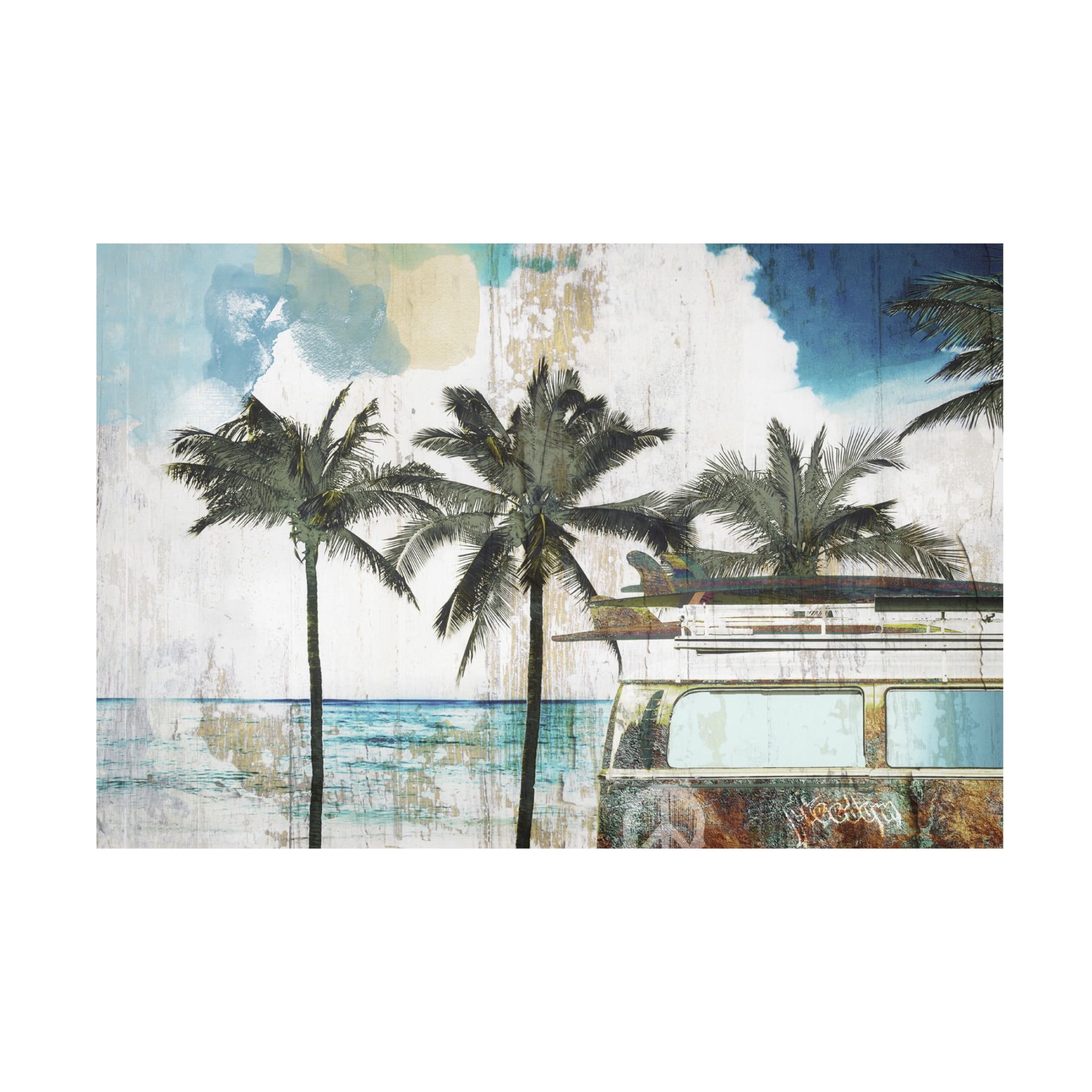 Canvas Wall Art - Sasha 'Beach Day' Wall Art for Living Room, Bedroom, or Office Décor by Trademark Fine Art - 24 x 16 Inches