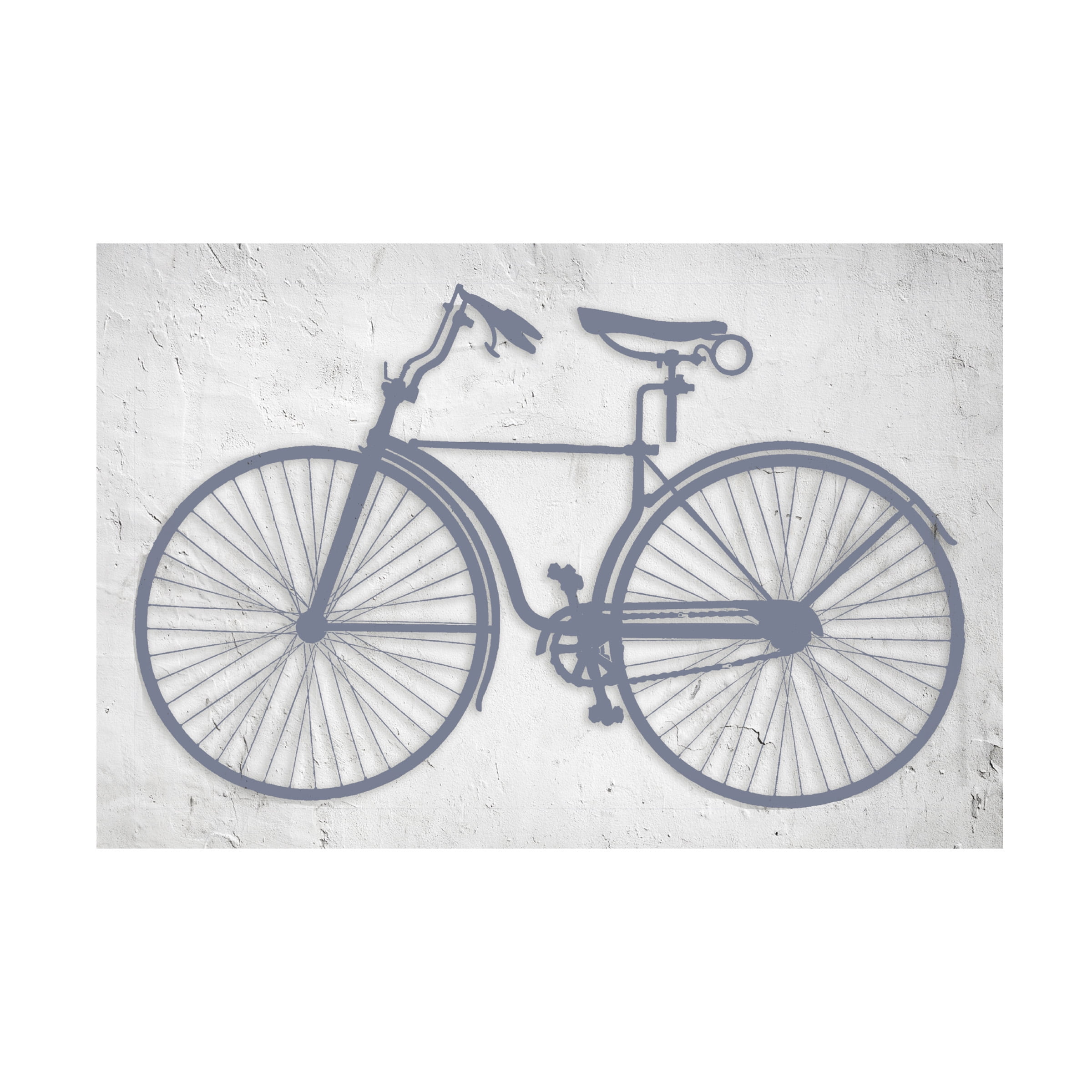Canvas Wall Art - Sasha 'Blue Bike' Wall Art for Living Room, Bedroom, or Office Décor by Trademark Fine Art - 32 x 22 Inches