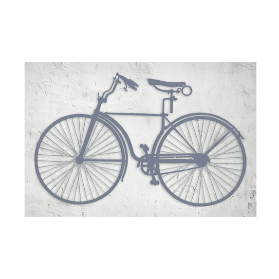 Canvas Wall Art - Sasha 'Blue Bike' Wall Art for Living Room, Bedroom, or Office Décor by Trademark Fine Art - 32 x 22 Inches