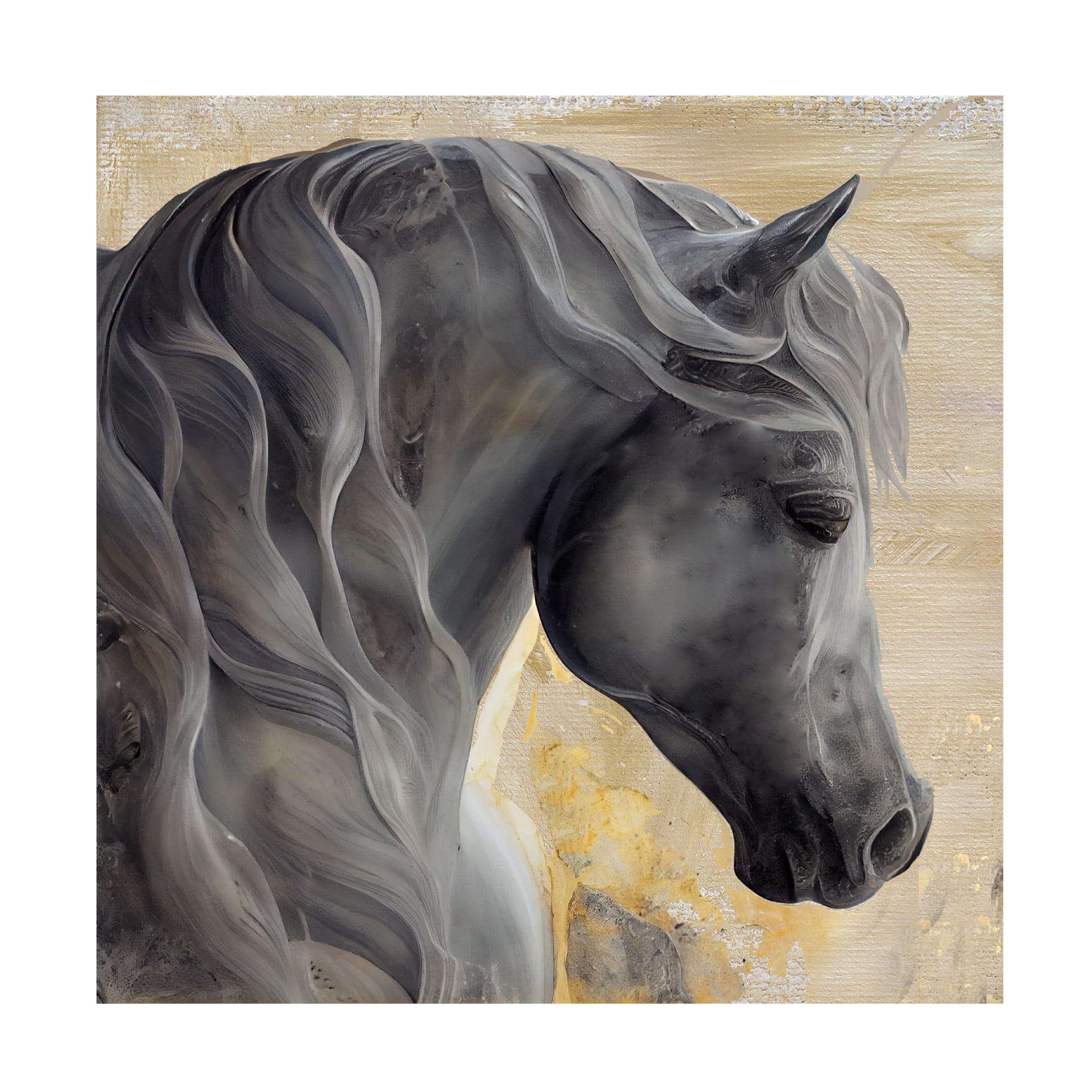 Canvas Wall Art - Sasha 'Checkmate II' Wall Art for Living Room, Bedroom, or Office Décor by Trademark Fine Art - 24 x 24 Inches