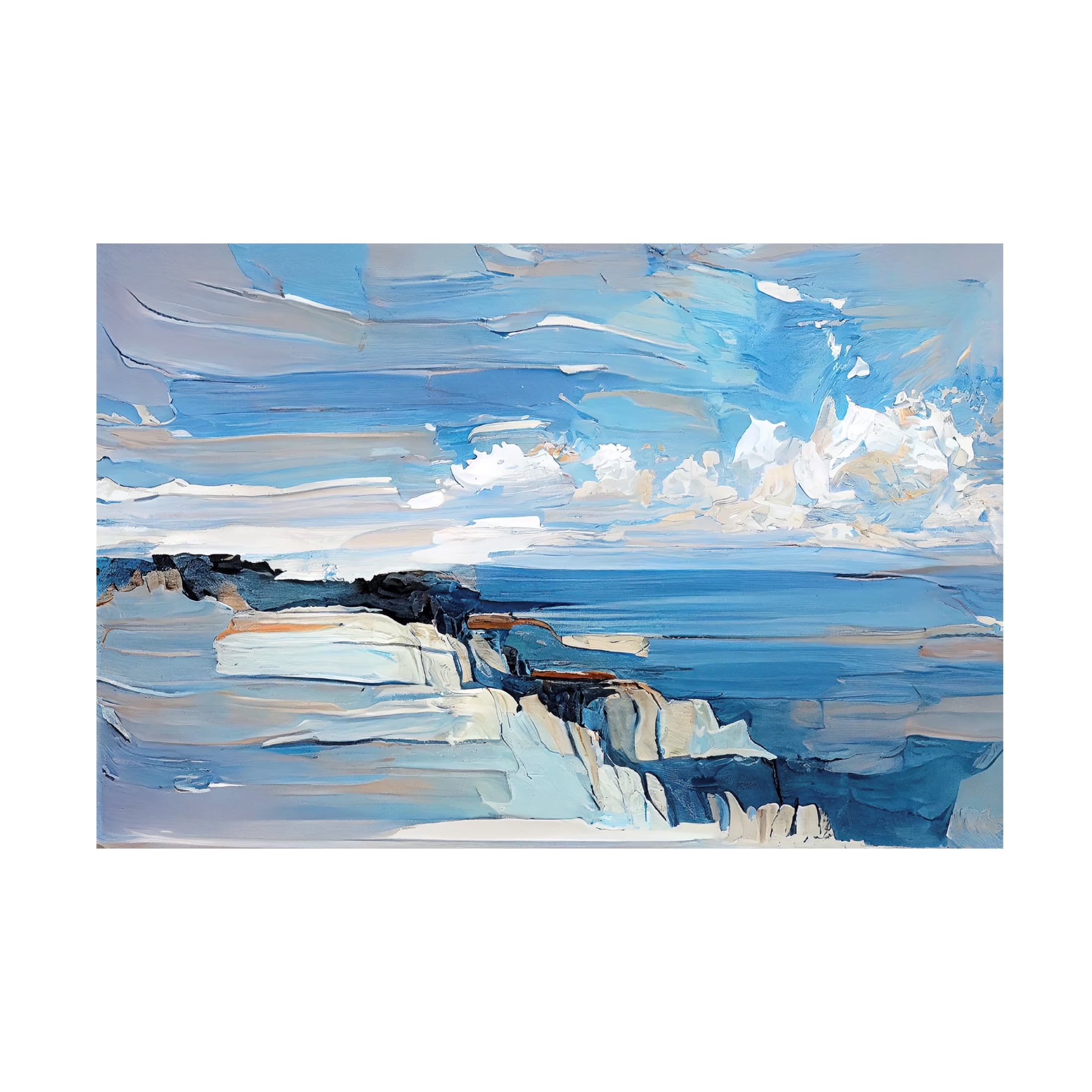Canvas Wall Art - Sasha 'Cliff Notes' Wall Art for Living Room, Bedroom, or Office Décor by Trademark Fine Art - 19 x 12 Inches