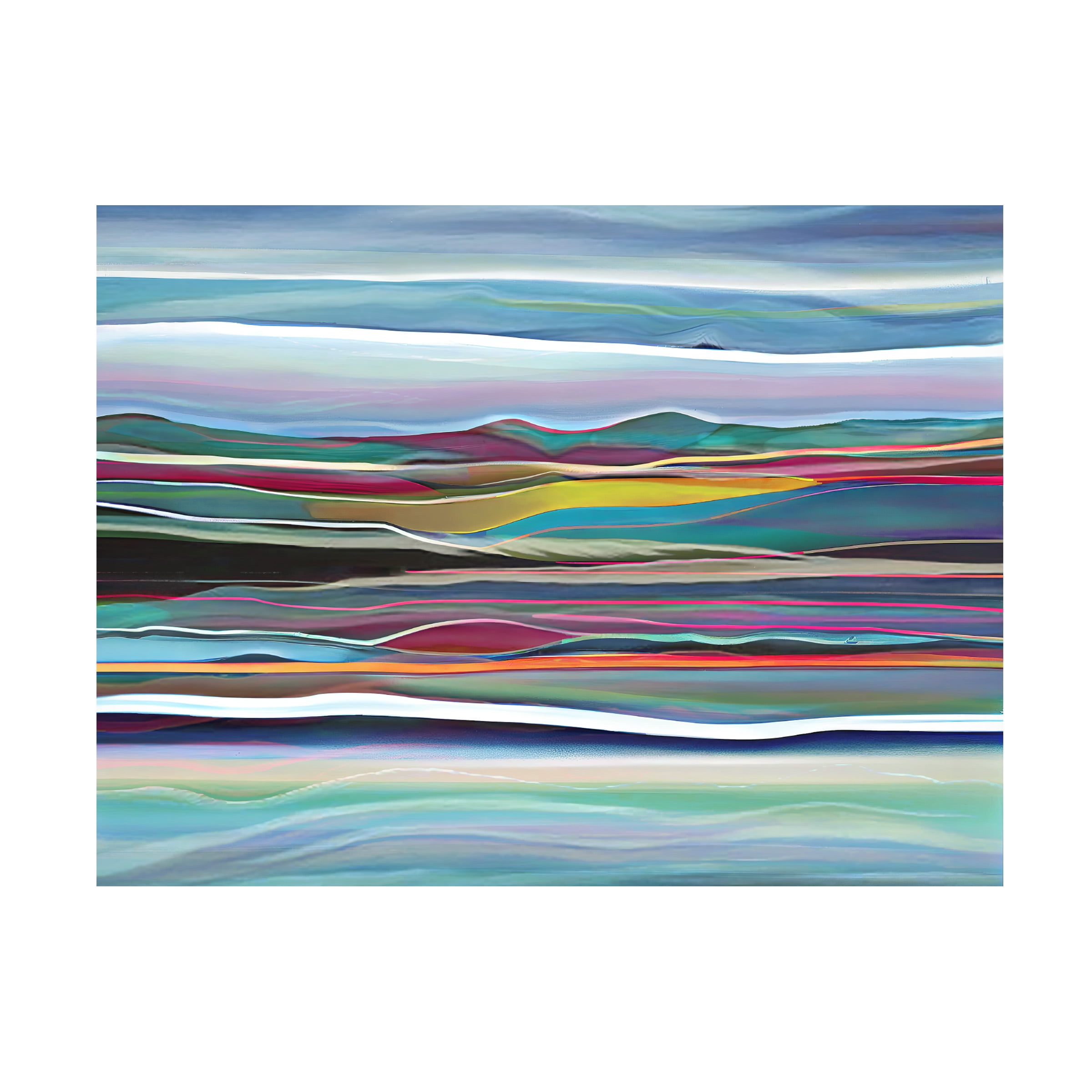 Canvas Wall Art - Sasha 'Desert Sea' Wall Art for Living Room, Bedroom, or Office DÃ©cor by Trademark Fine Art - 47 x 35 Inches