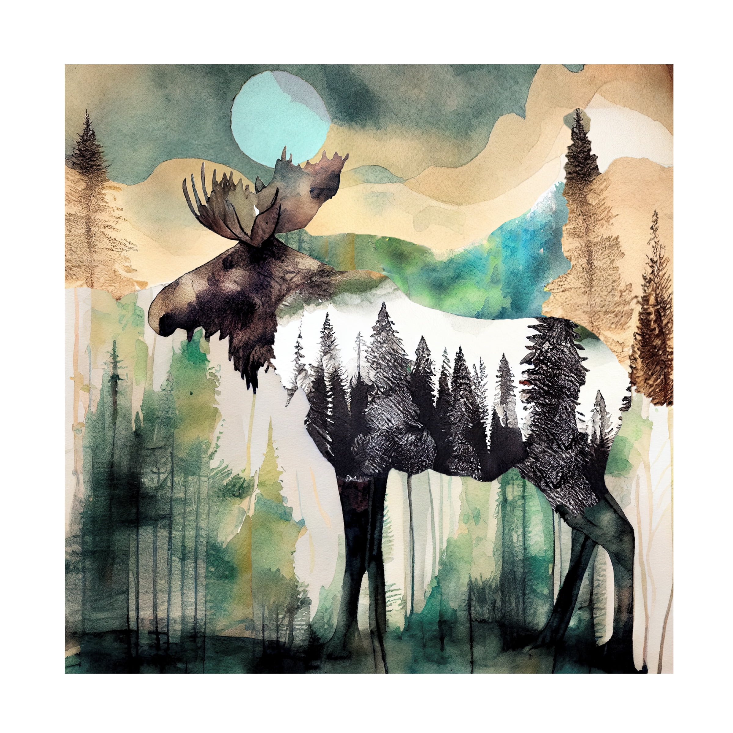 Canvas Wall Art - Sasha 'Earthen Wonderland II' Wall Art for Living Room, Bedroom, or Office Décor by Trademark Fine Art - 24 x 24 Inches