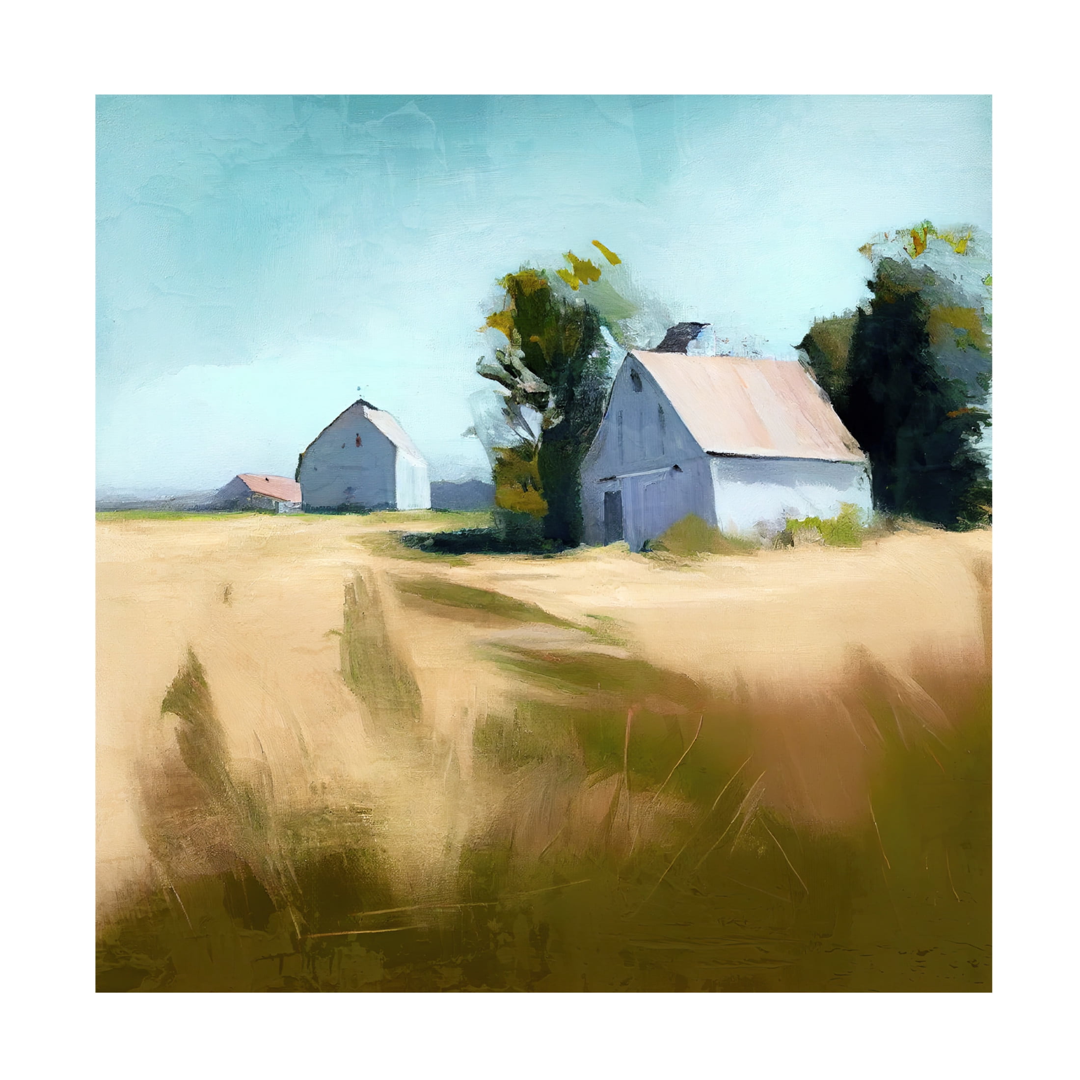 Canvas Wall Art - Sasha 'East Texas' Wall Art for Living Room, Bedroom, or Office Décor by Trademark Fine Art - 35 x 35 Inches