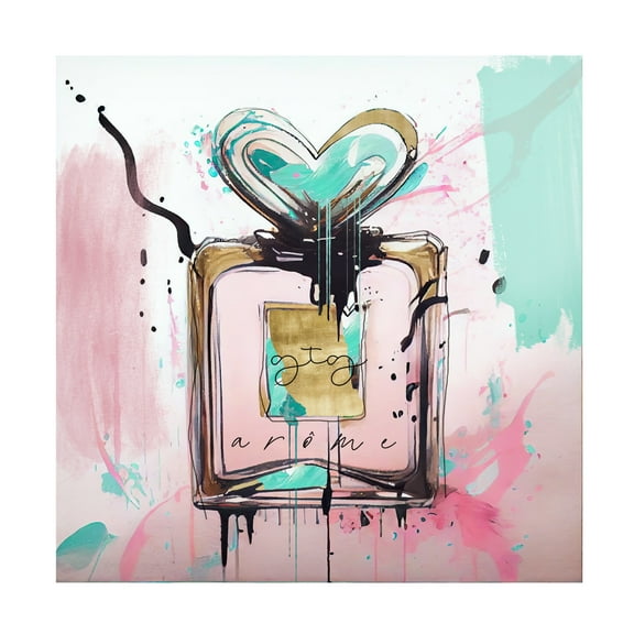 Canvas Wall Art - Sasha 'Fire Girl III' Wall Art for Living Room, Bedroom, or Office Décor by Trademark Fine Art - 14 x 14 Inches