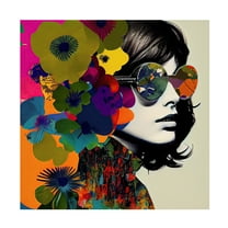 Canvas Wall Art - Sasha 'First Escape' Wall Art for Living Room, Bedroom, or Office Décor by Trademark Fine Art - 14 x 14 Inches