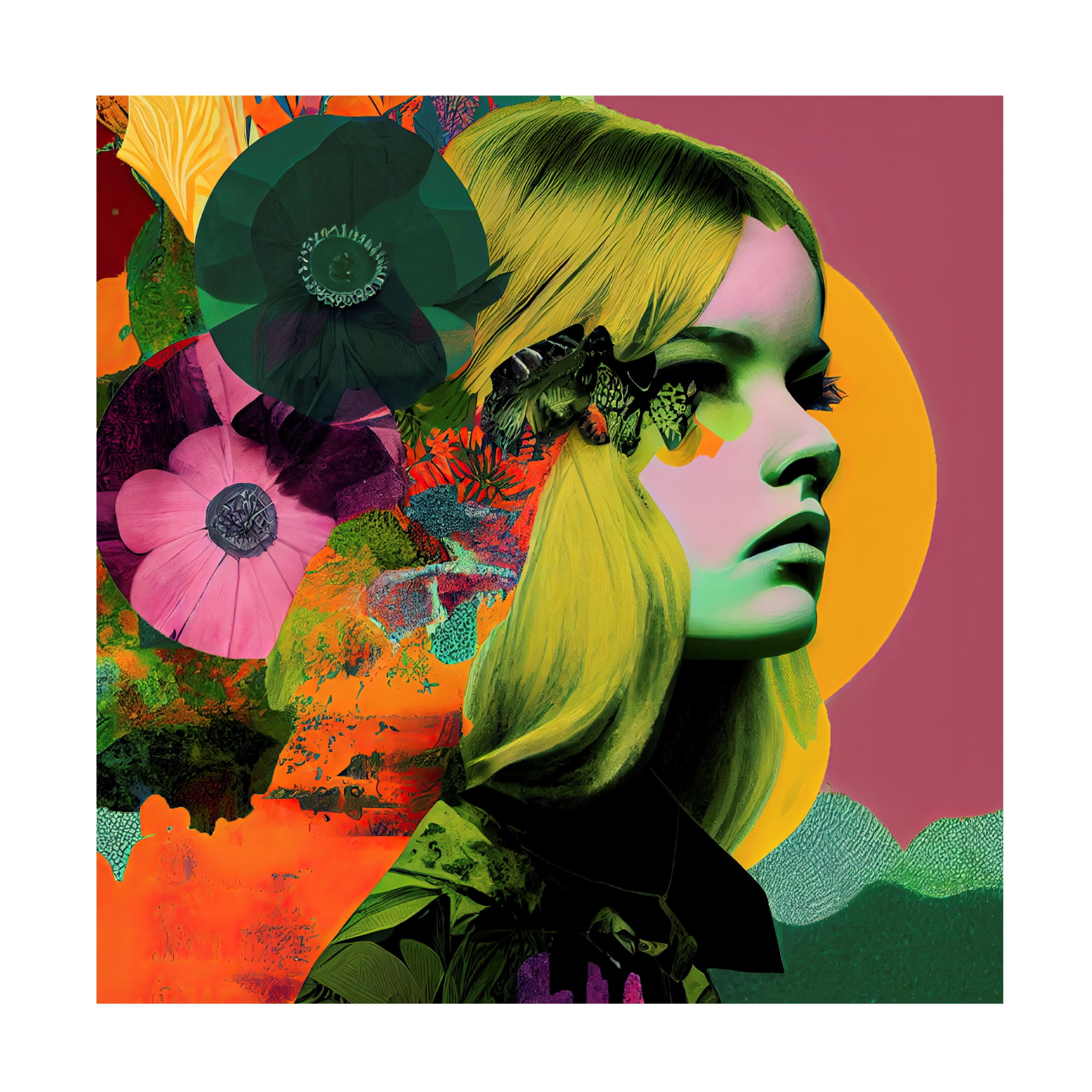 Canvas Wall Art - Sasha 'Fourth Escape' Wall Art for Living Room, Bedroom, or Office Décor by Trademark Fine Art - 14 x 14 Inches