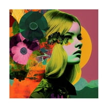 Canvas Wall Art - Sasha 'Fourth Escape' Wall Art for Living Room, Bedroom, or Office Décor by Trademark Fine Art - 14 x 14 Inches