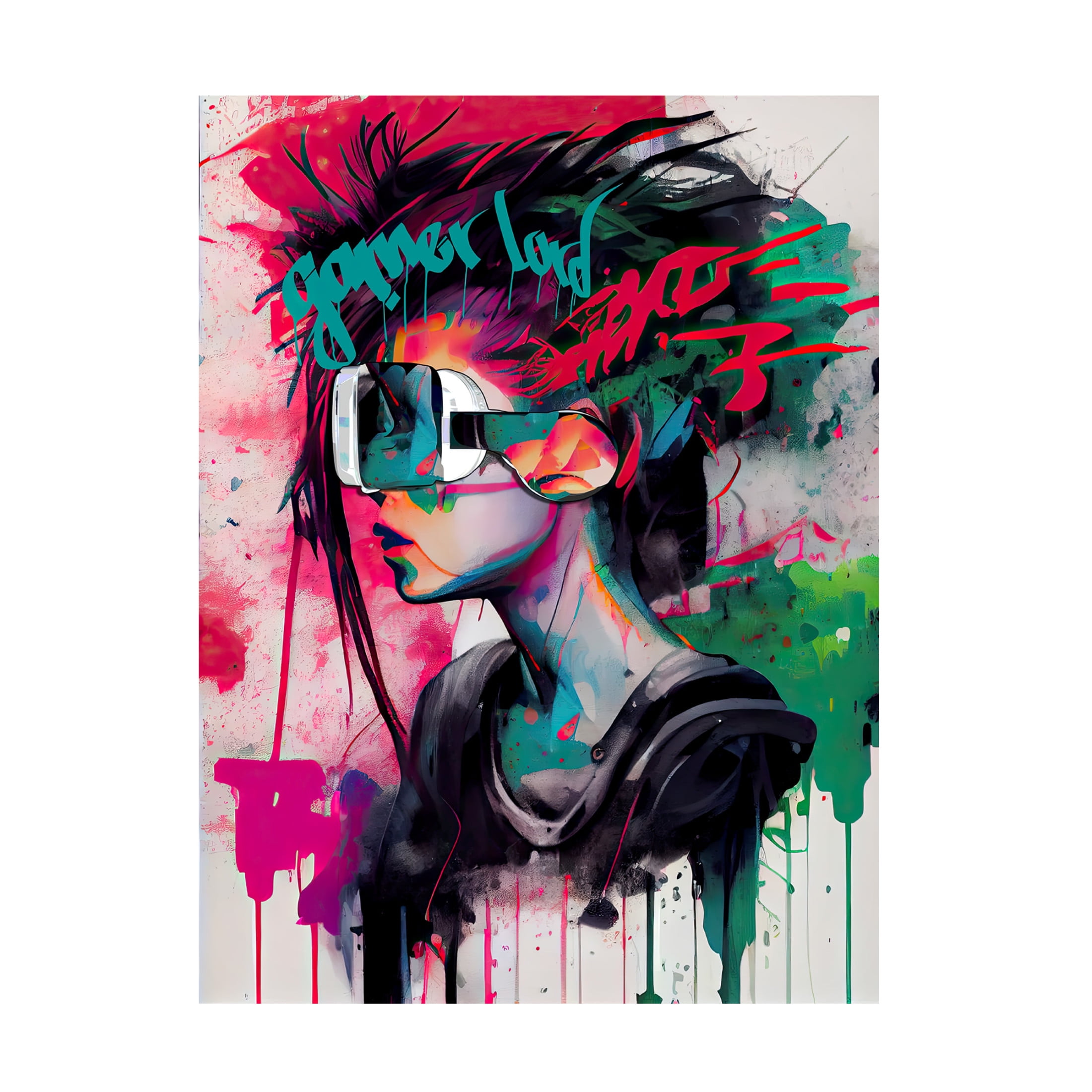 Canvas Wall Art - Sasha 'Game Boss I' Wall Art for Living Room, Bedroom, or Office Décor by Trademark Fine Art - 35 x 47 Inches