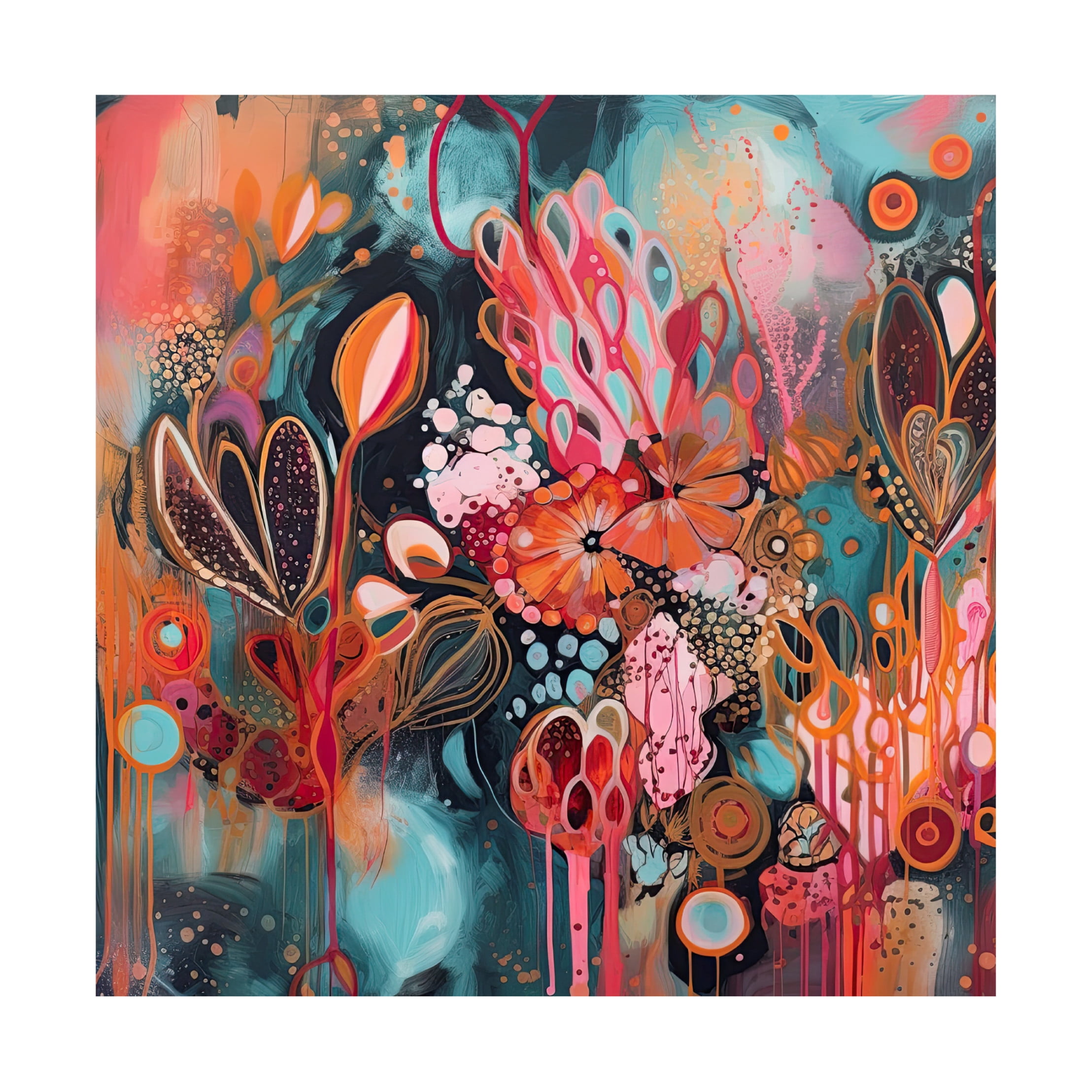 Canvas Wall Art - Sasha 'Impulsive I' Wall Art for Living Room, Bedroom, or Office Décor by Trademark Fine Art - 35 x 35 Inches