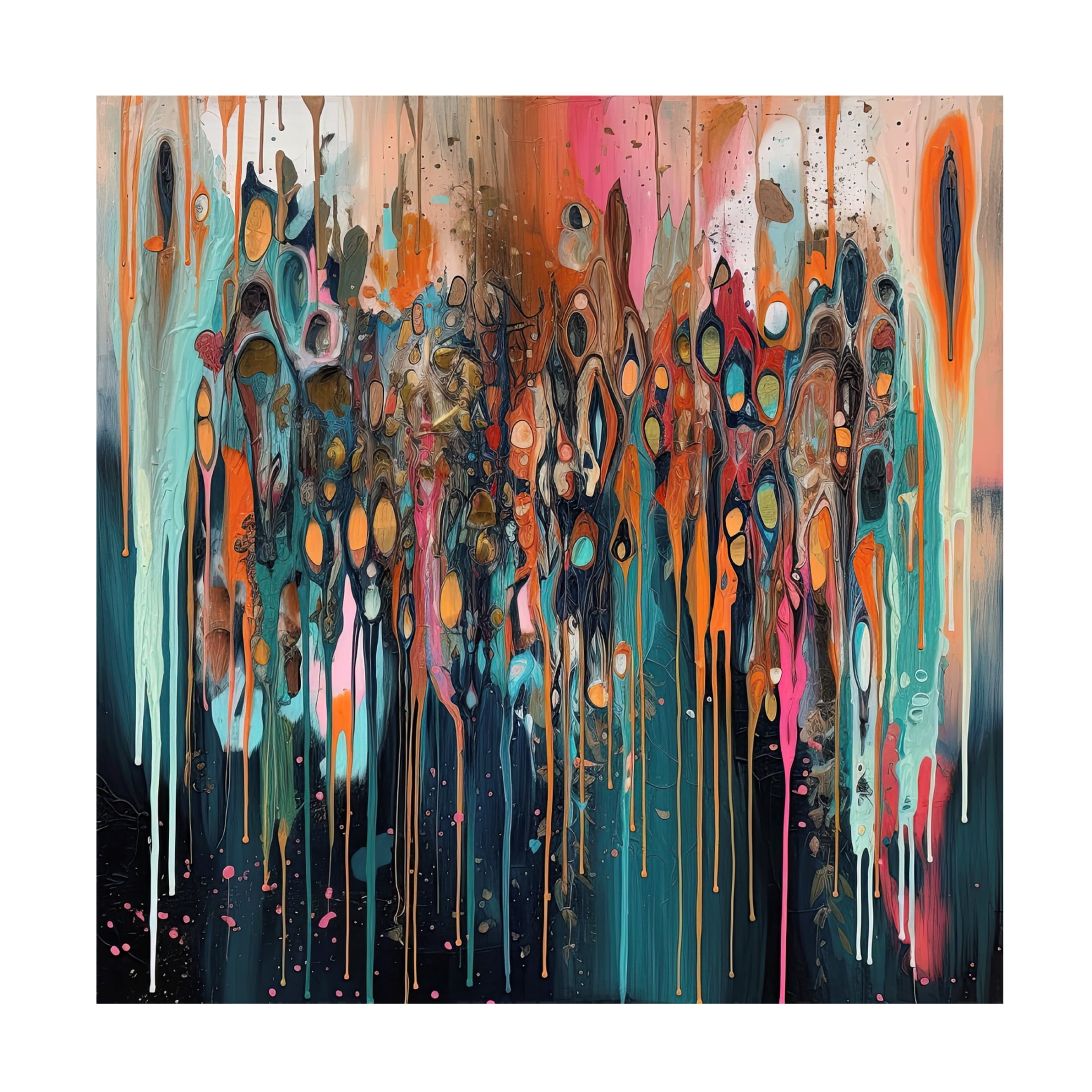Canvas Wall Art - Sasha 'Impulsive II' Wall Art for Living Room, Bedroom, or Office Décor by Trademark Fine Art - 18 x 18 Inches