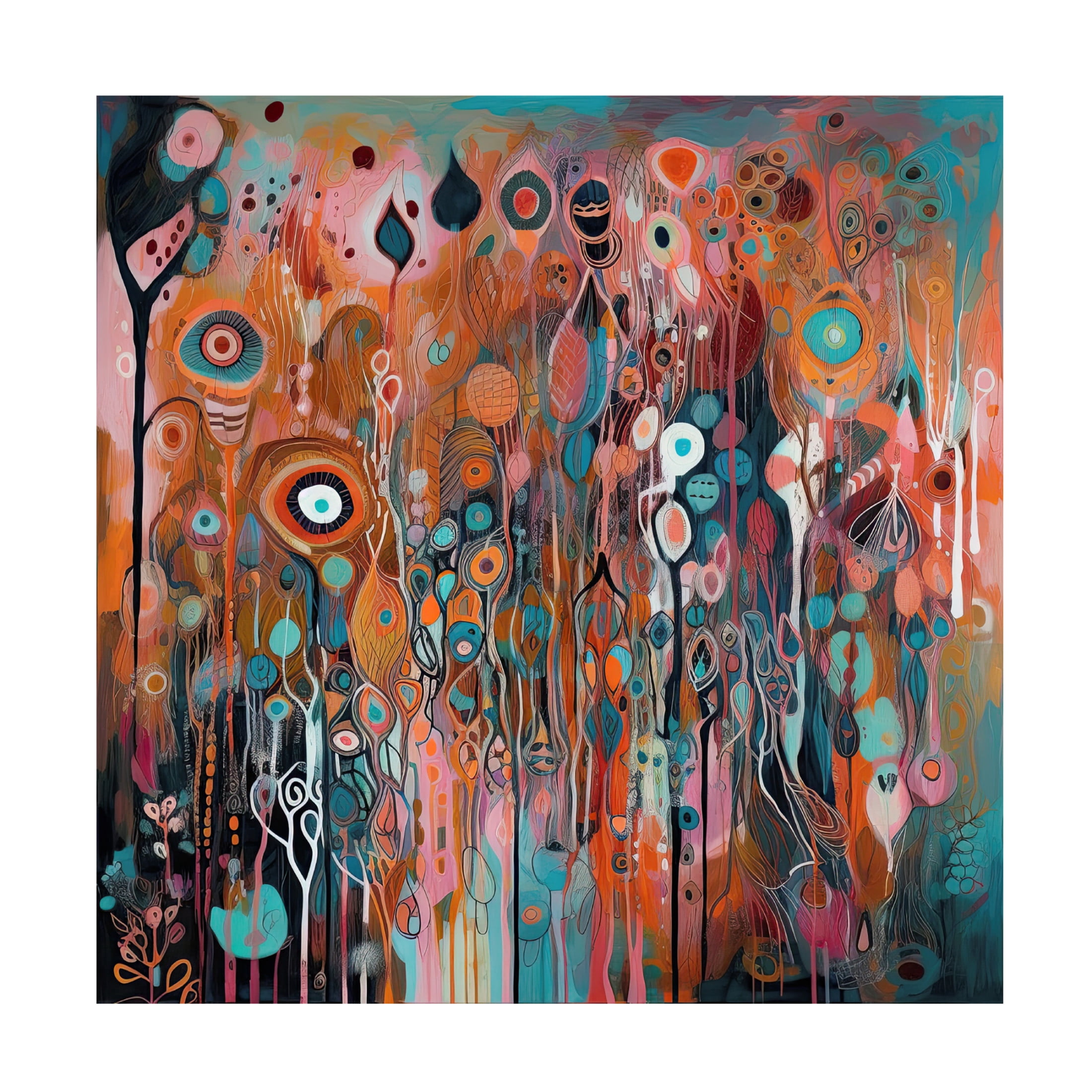Canvas Wall Art - Sasha 'Impulsive IV' Wall Art for Living Room, Bedroom, or Office Décor by Trademark Fine Art - 24 x 24 Inches