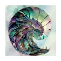 Canvas Wall Art - Sasha 'In The Wild Wild Sea I' Wall Art for Living Room, Bedroom, or Office Décor by Trademark Fine Art - 14 x 14 Inches