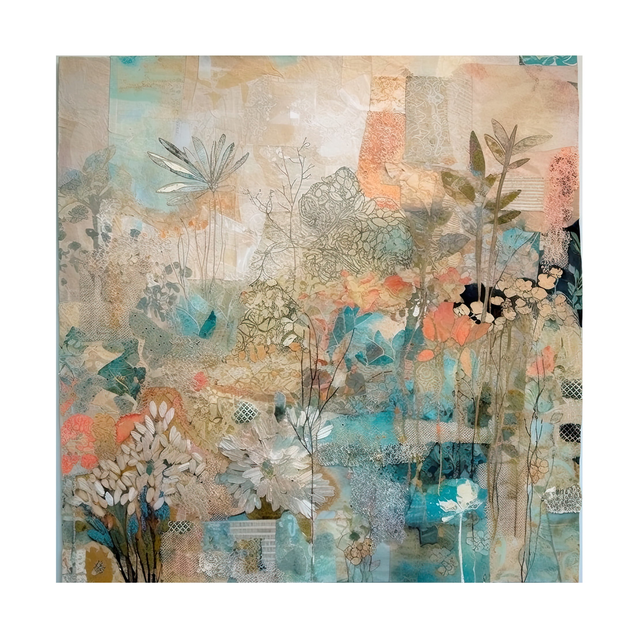 Canvas Wall Art - Sasha 'Last Time I Saw You III' Wall Art for Living Room, Bedroom, or Office Décor by Trademark Fine Art - 18 x 18 Inches