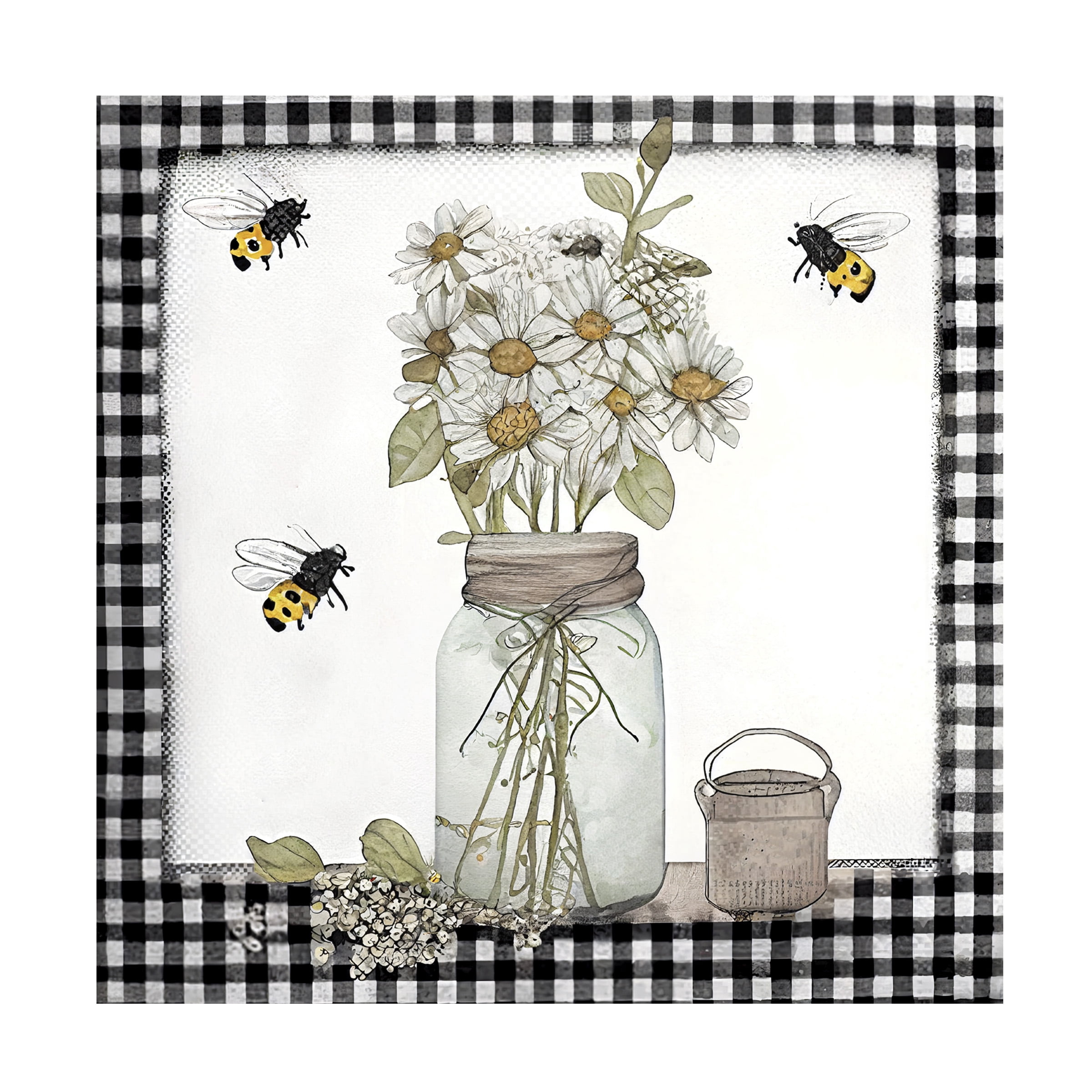 Canvas Wall Art - Sasha 'Maryjanes Kitchen' Wall Art for Living Room, Bedroom, or Office DÃ©cor by Trademark Fine Art - 18 x 18 Inches
