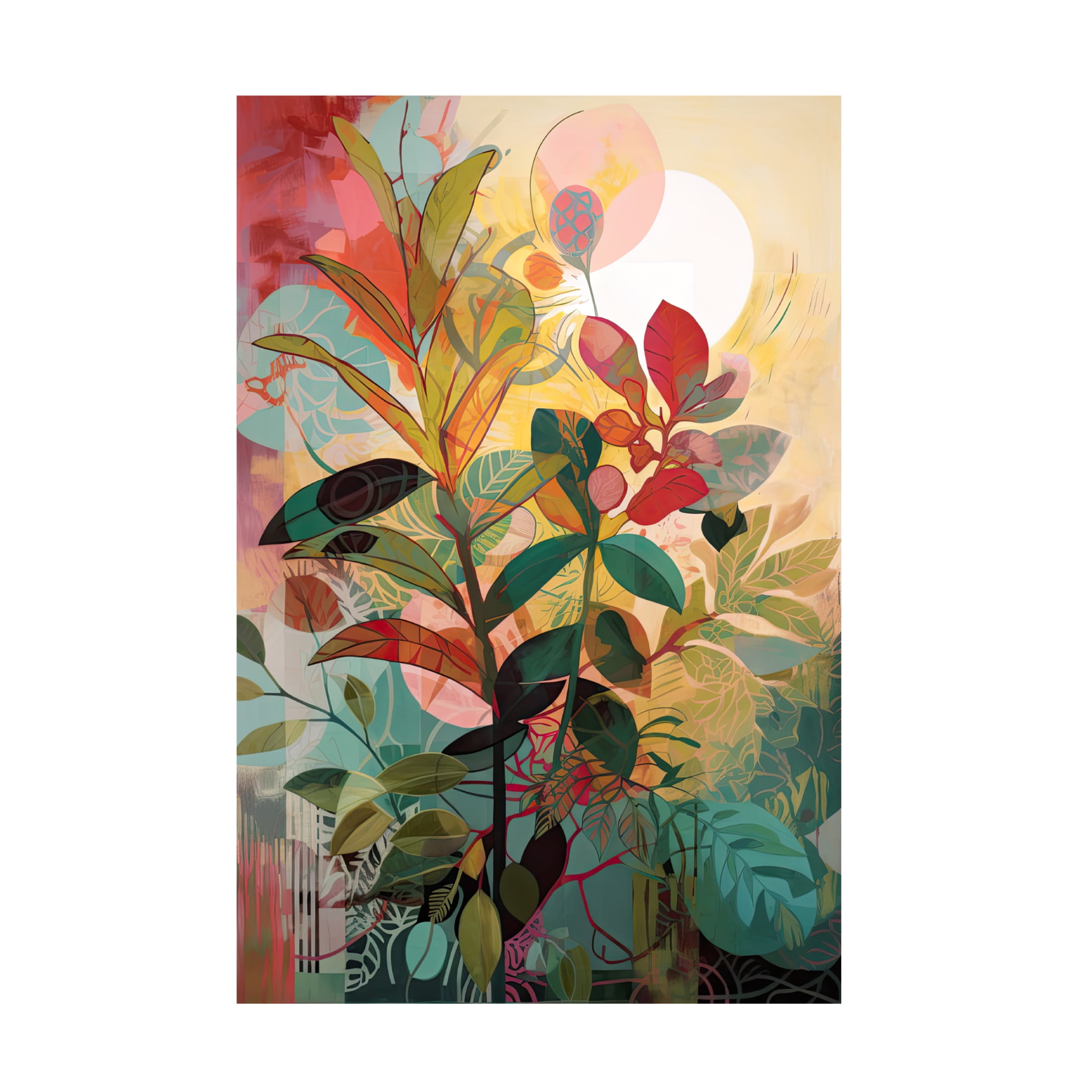 Canvas Wall Art - Sasha 'Morning Forest II' Wall Art for Living Room, Bedroom, or Office Décor by Trademark Fine Art - 22 x 32 Inches