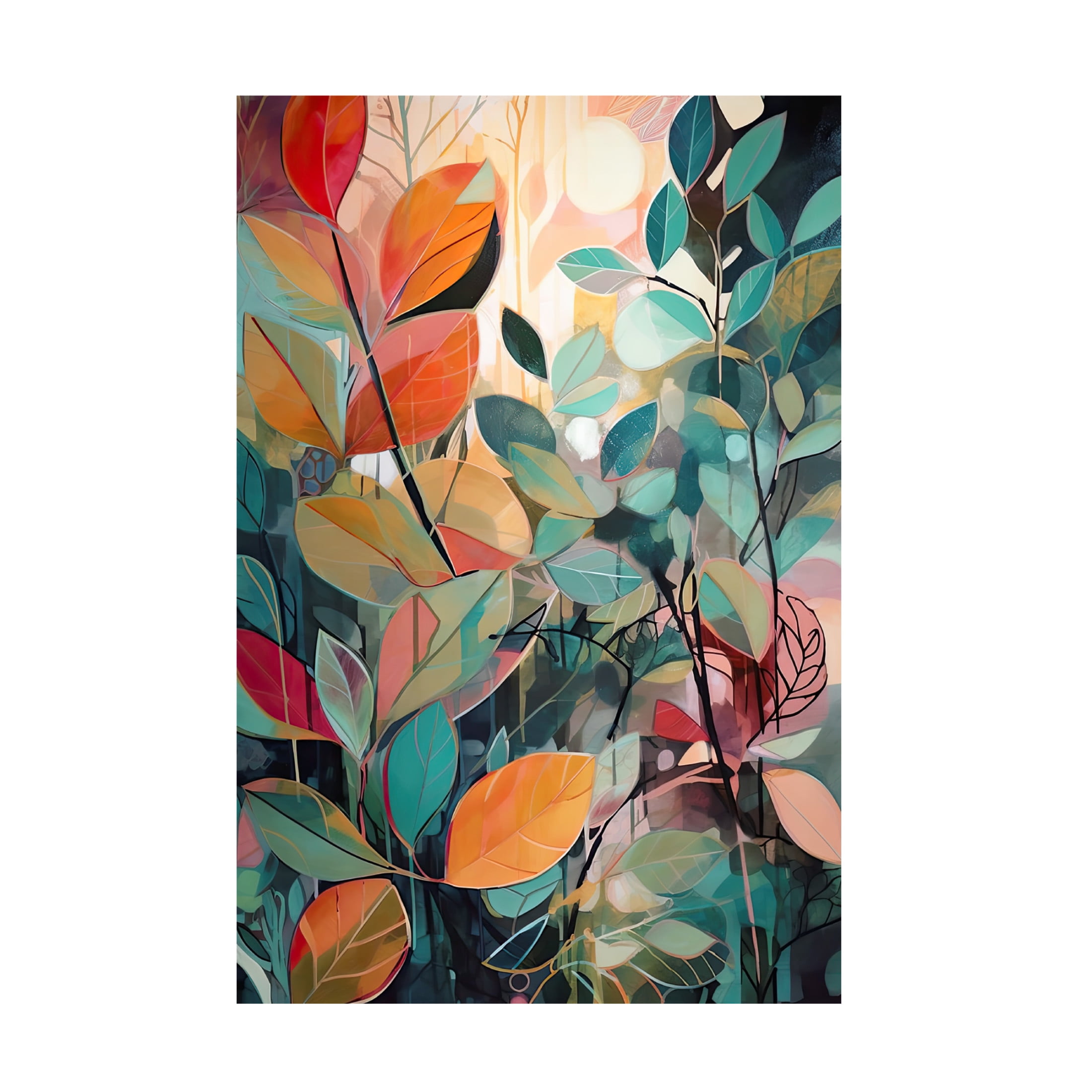 Canvas Wall Art - Sasha 'Morning Forest III' Wall Art for Living Room, Bedroom, or Office Décor by Trademark Fine Art - 12 x 19 Inches