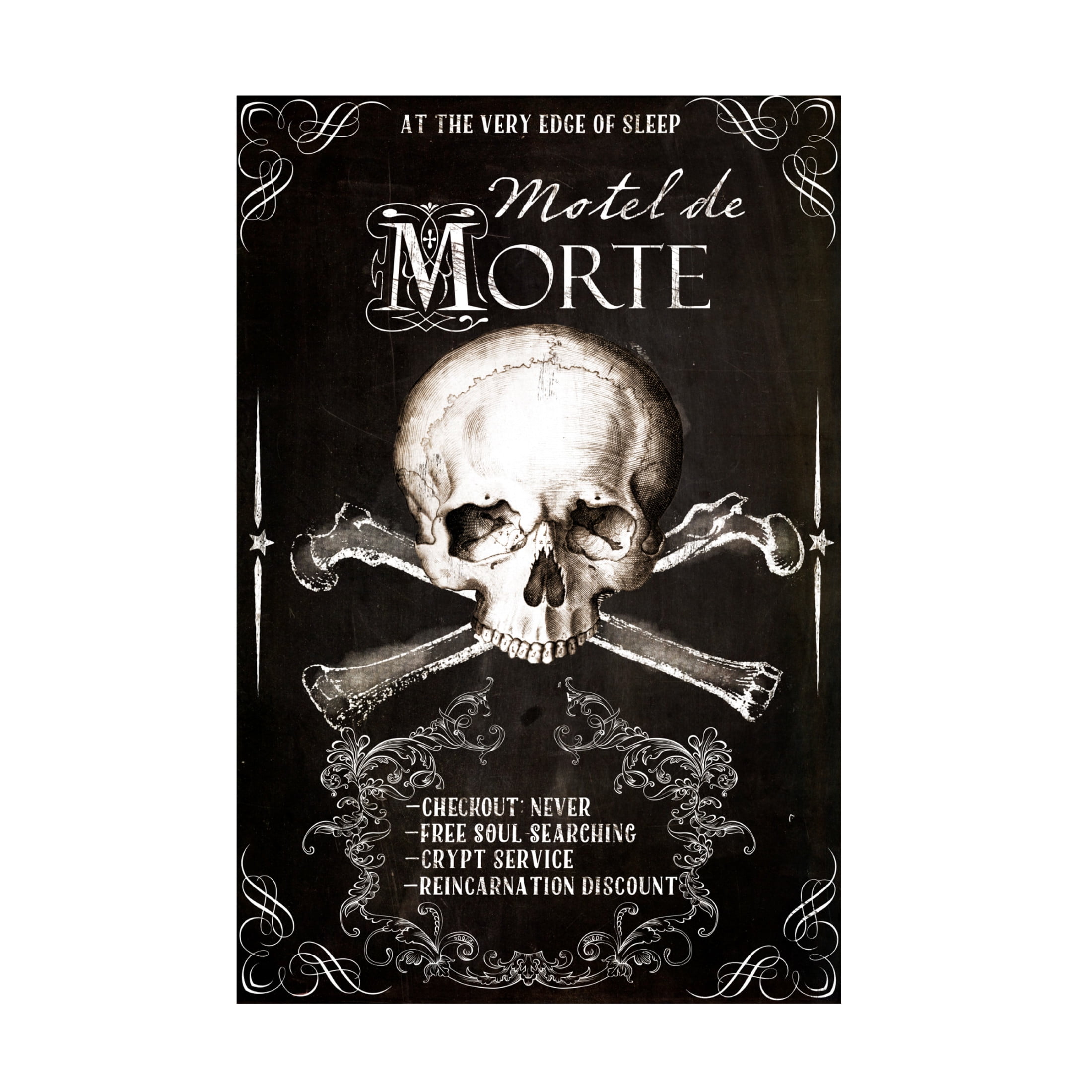 Canvas Wall Art - Sasha 'Motel Morte' Wall Art for Living Room, Bedroom, or Office Décor by Trademark Fine Art - 12 x 19 Inches