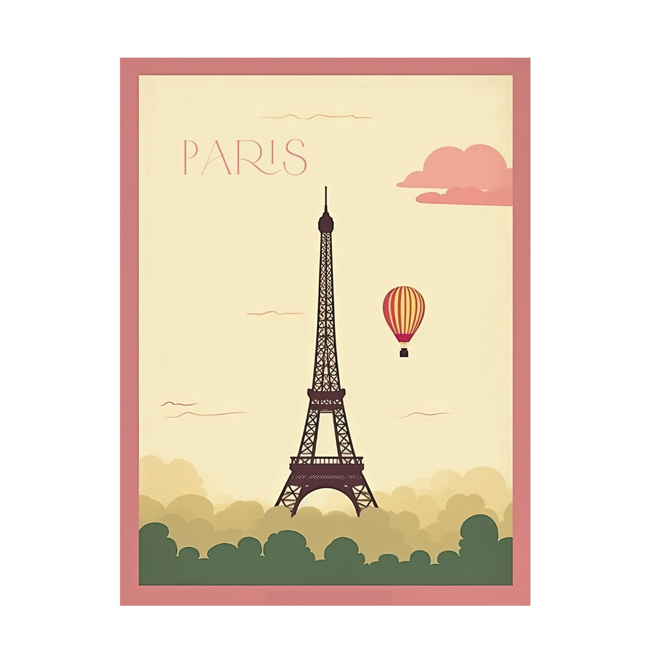 Canvas Wall Art - Sasha 'Paris' Wall Art for Living Room, Bedroom, or Office Décor by Trademark Fine Art - 24 x 32 Inches