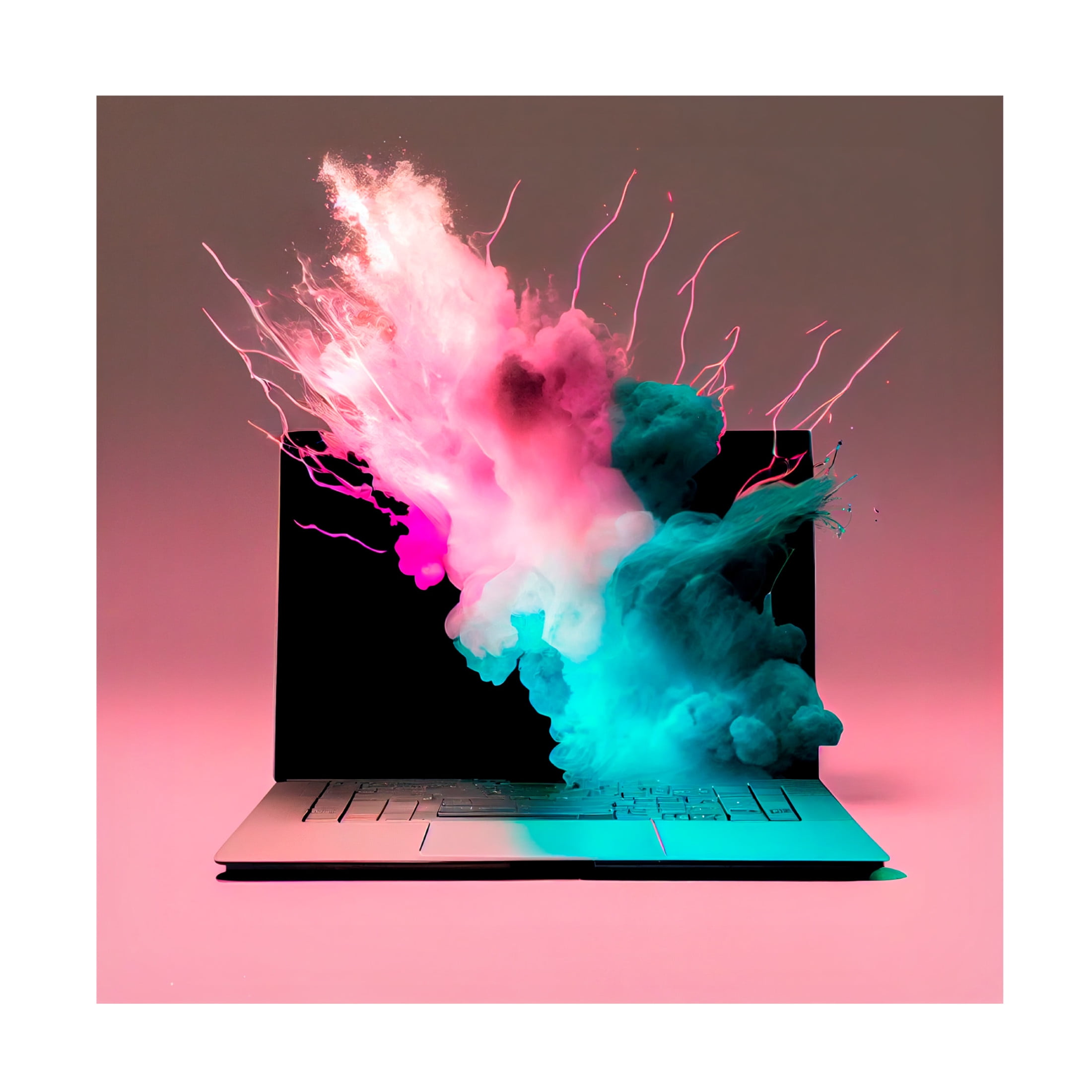 Canvas Wall Art - Sasha 'Power Up' Wall Art for Living Room, Bedroom, or Office Décor by Trademark Fine Art - 14 x 14 Inches