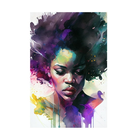 Canvas Wall Art - Sasha 'Rise II' Wall Art for Living Room, Bedroom, or Office Décor by Trademark Fine Art - 12 x 19 Inches