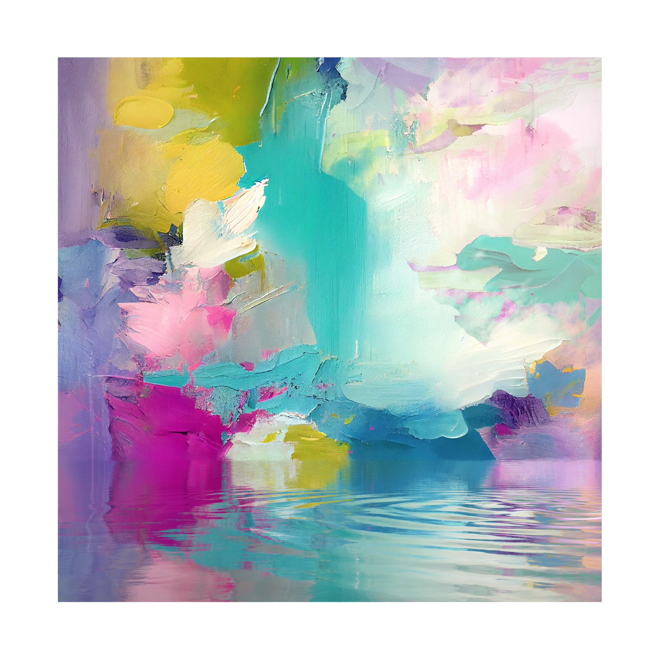Canvas Wall Art - Sasha 'The Futility of Reason' Wall Art for Living Room, Bedroom, or Office Décor by Trademark Fine Art - 14 x 14 Inches