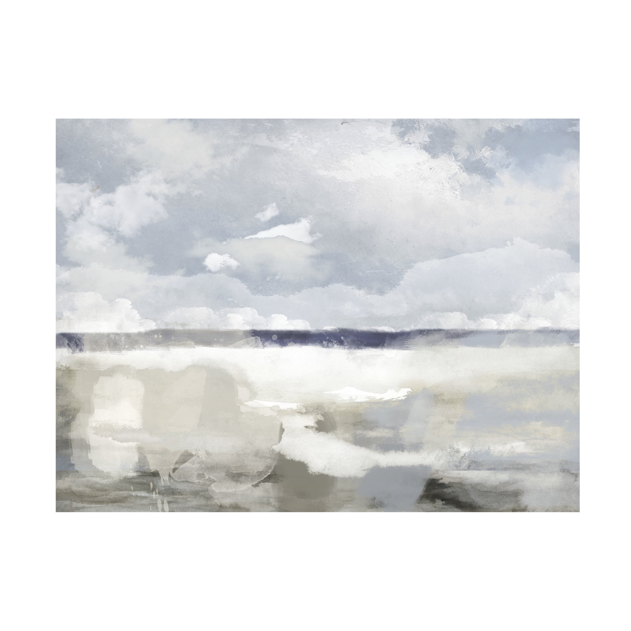 Canvas Wall Art - Sasha 'The Sea The Sky' Wall Art for Living Room, Bedroom, or Office Décor by Trademark Fine Art - 24 x 18 Inches