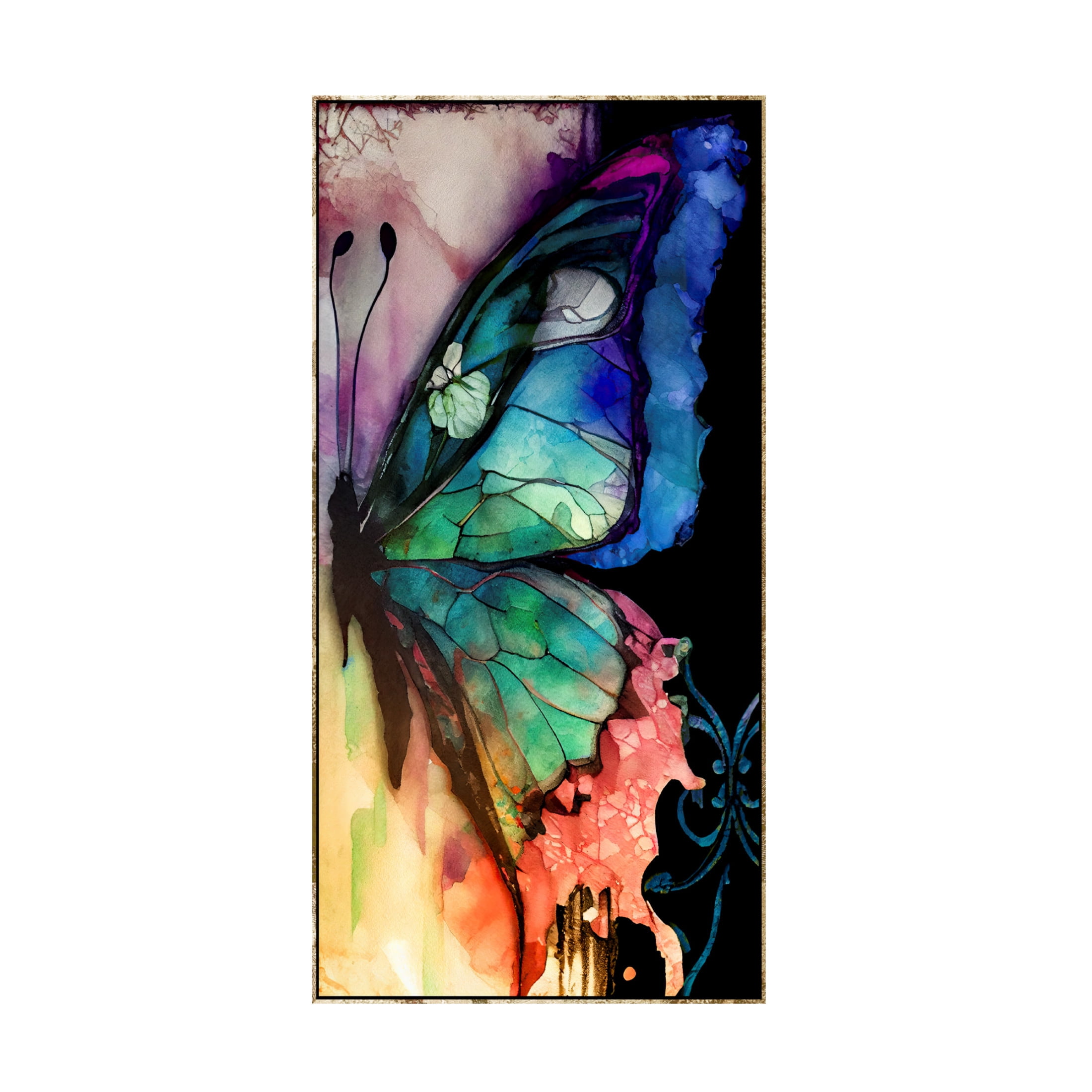 Canvas Wall Art - Sasha 'Transition I' Wall Art for Living Room, Bedroom, or Office Décor by Trademark Fine Art - 10 x 19 Inches