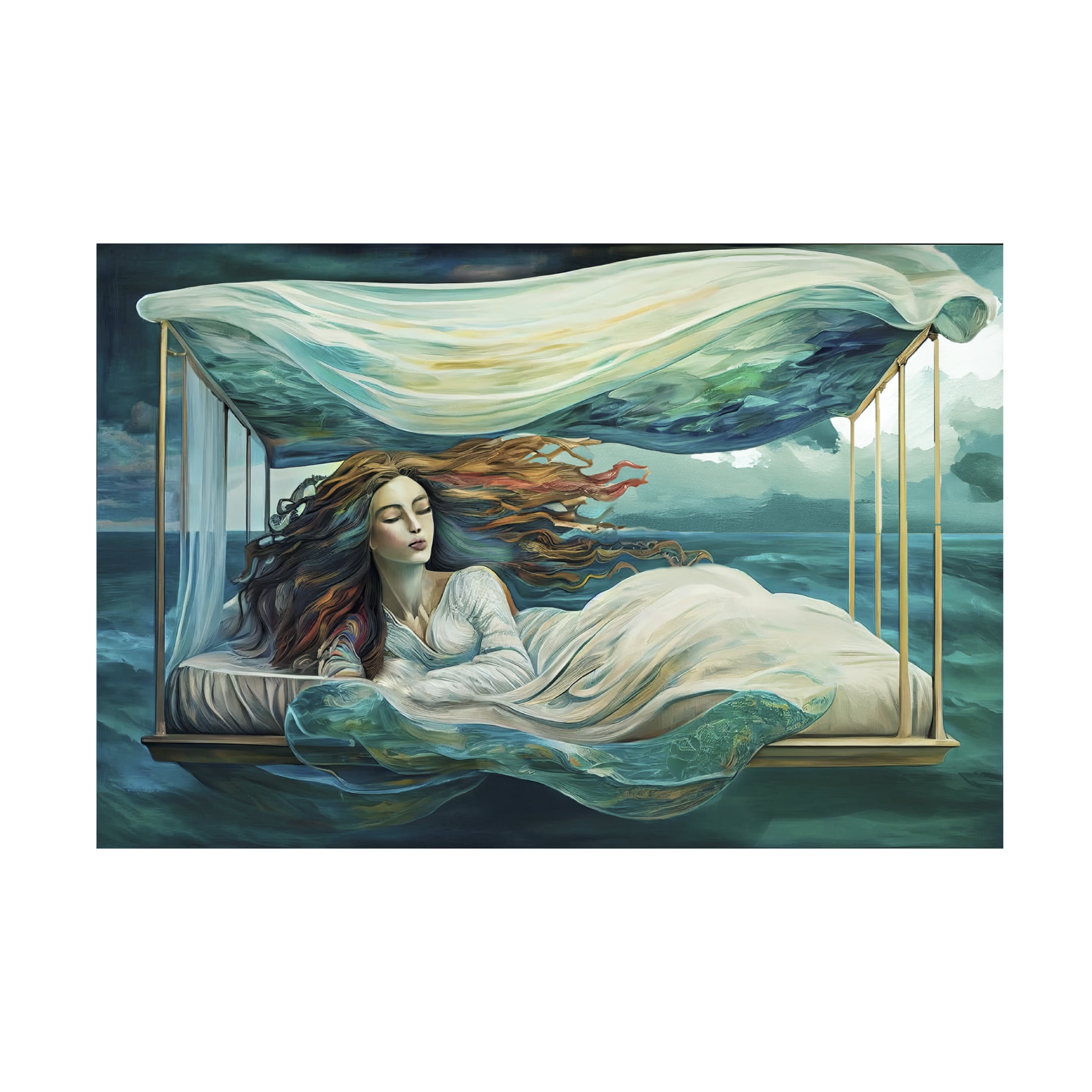 Canvas Wall Art - Sasha 'Unrelenting Dream' Wall Art for Living Room, Bedroom, or Office Décor by Trademark Fine Art - 32 x 22 Inches