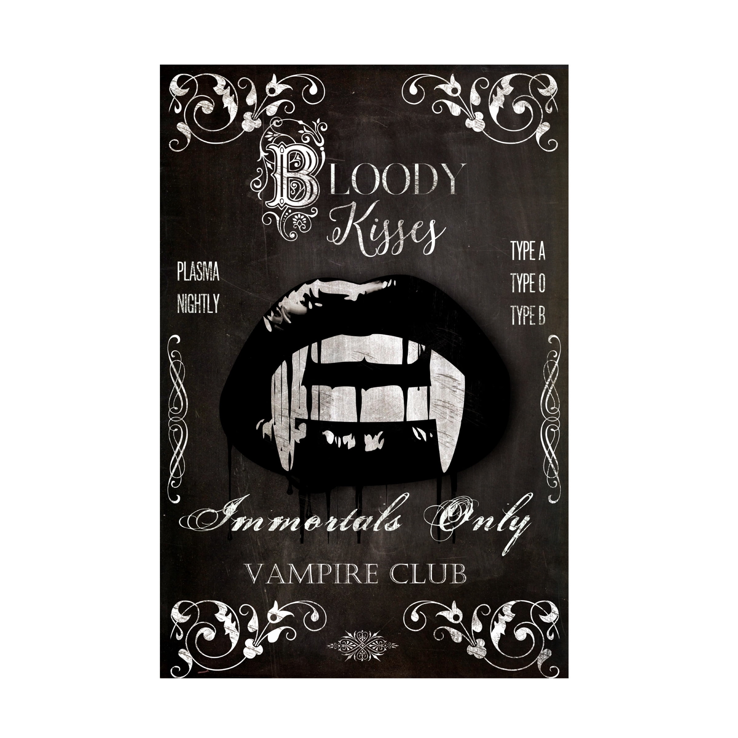 Canvas Wall Art - Sasha 'Vampire' Wall Art for Living Room, Bedroom, or Office DÃ©cor by Trademark Fine Art - 30 x 47 Inches