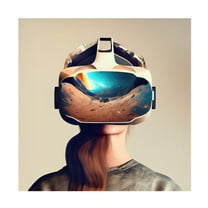 Canvas Wall Art - Sasha 'Virtual Destinations' Wall Art for Living Room, Bedroom, or Office Décor by Trademark Fine Art - 14 x 14 Inches