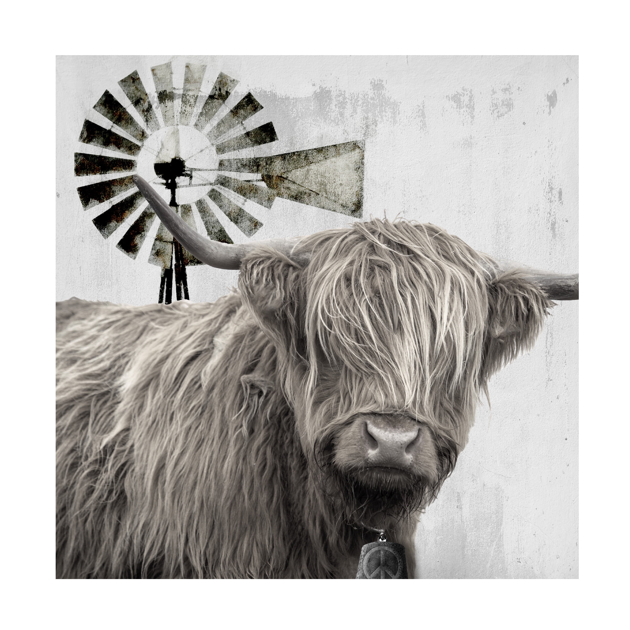 Canvas Wall Art - Sasha 'Wind Farm' Wall Art for Living Room, Bedroom, or Office DÃ©cor by Trademark Fine Art - 24 x 24 Inches