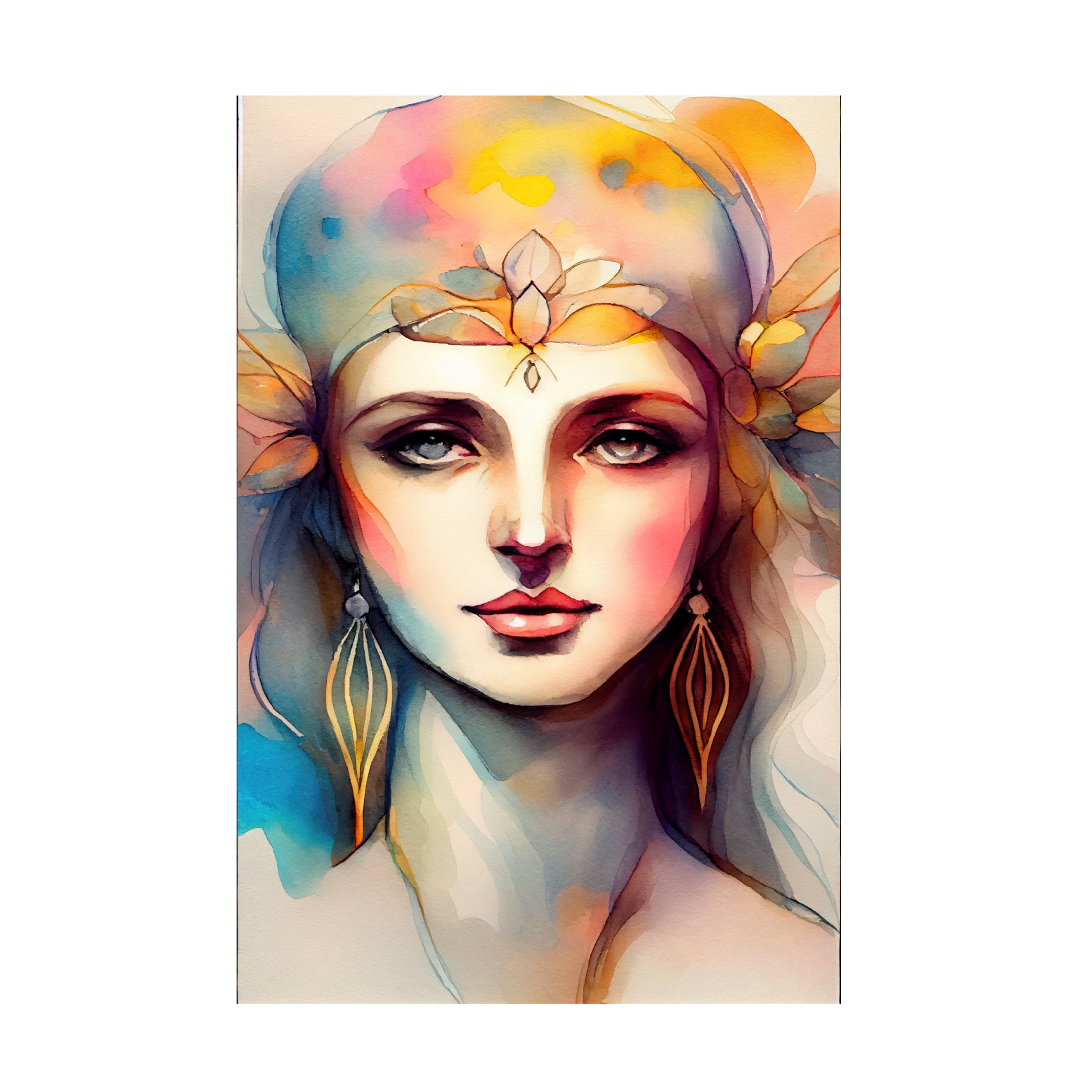 Canvas Wall Art - Sasha 'Woman III' Wall Art for Living Room, Bedroom, or Office Décor by Trademark Fine Art - 16 x 24 Inches
