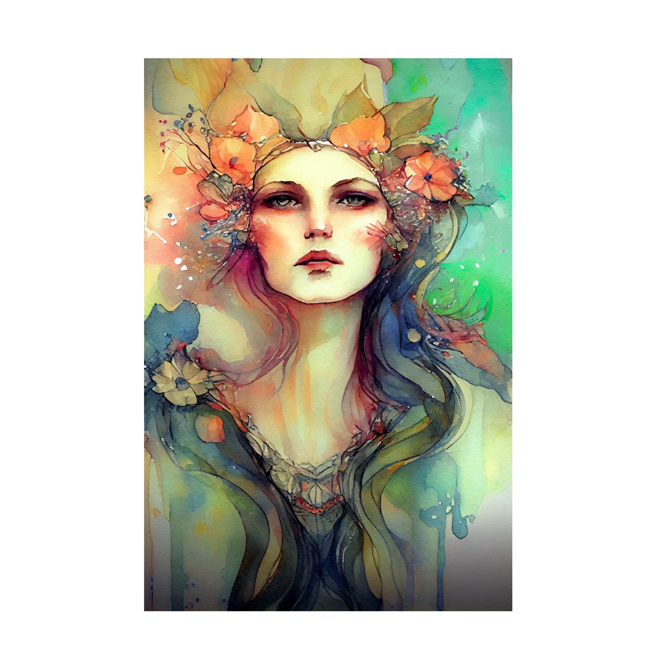 Canvas Wall Art - Sasha 'Woman V' Wall Art for Living Room, Bedroom, or Office Décor by Trademark Fine Art - 12 x 19 Inches