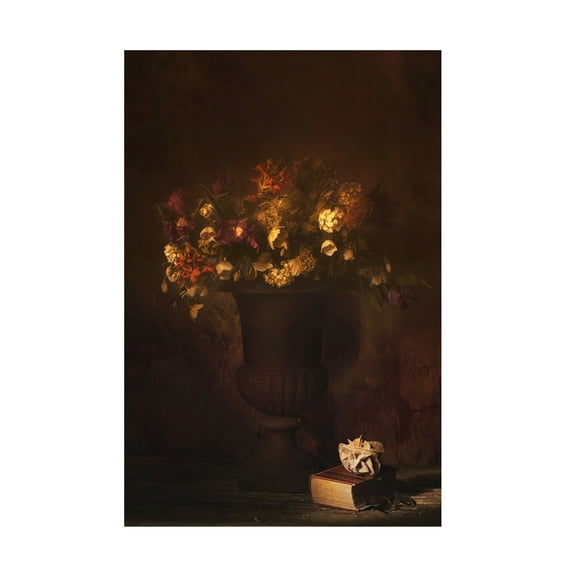 Canvas Wall Art - Saskia Dingemans 'Shades In Braun' Wall Art for Living Room, Bedroom, or Office Décor by Trademark Fine Art - 30 x 47 Inches