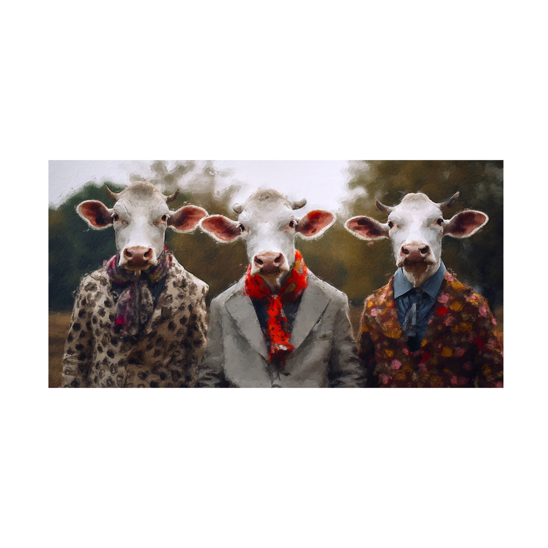 Canvas Wall Art - Sean Parnell 'Outstanding In Their Field' Wall Art for Living Room, Bedroom, or Office Décor by Trademark Fine Art - 47 x 24 Inches