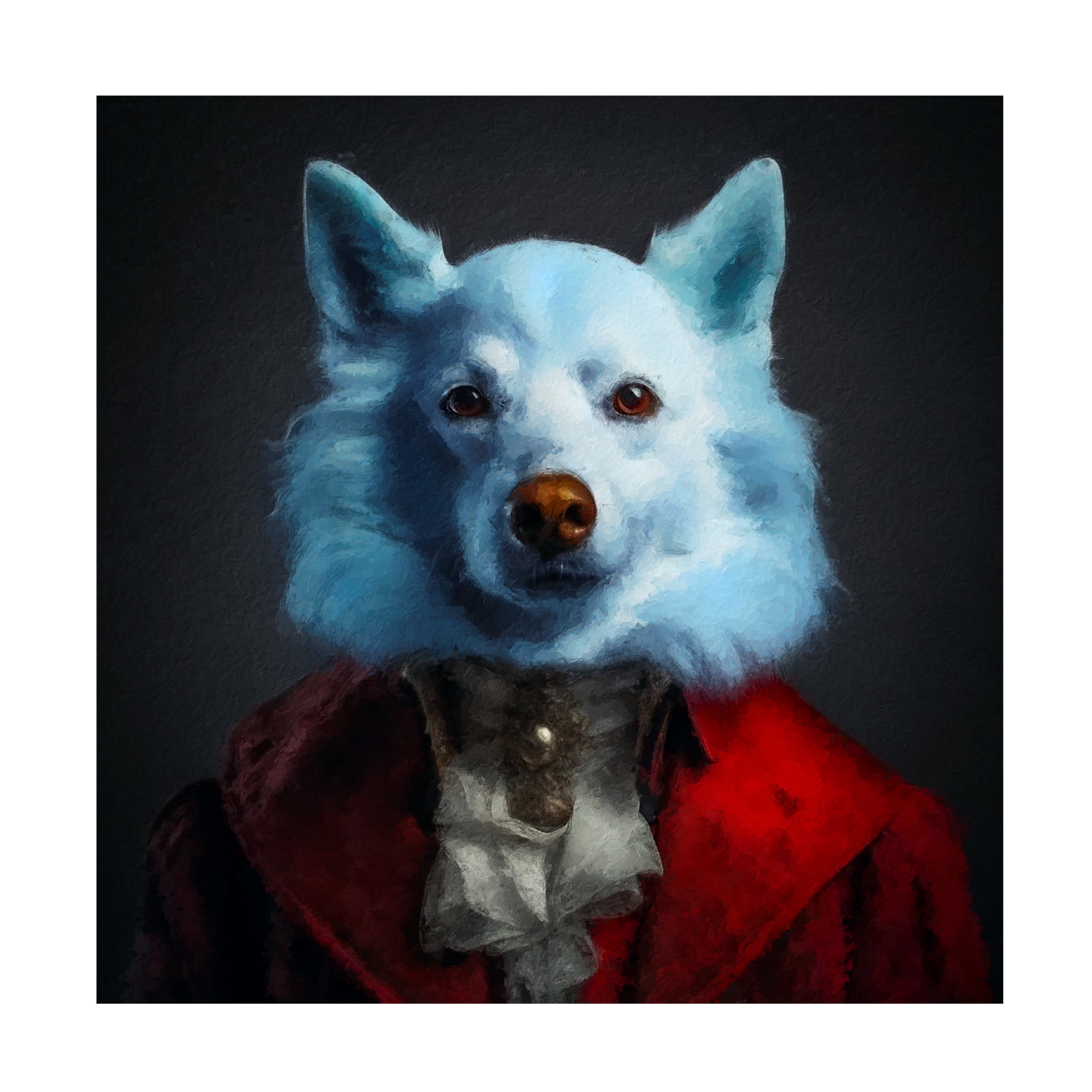Canvas Wall Art - Sean Parnell 'Tod' Wall Art for Living Room, Bedroom, or Office Décor by Trademark Fine Art - 14 x 14 Inches