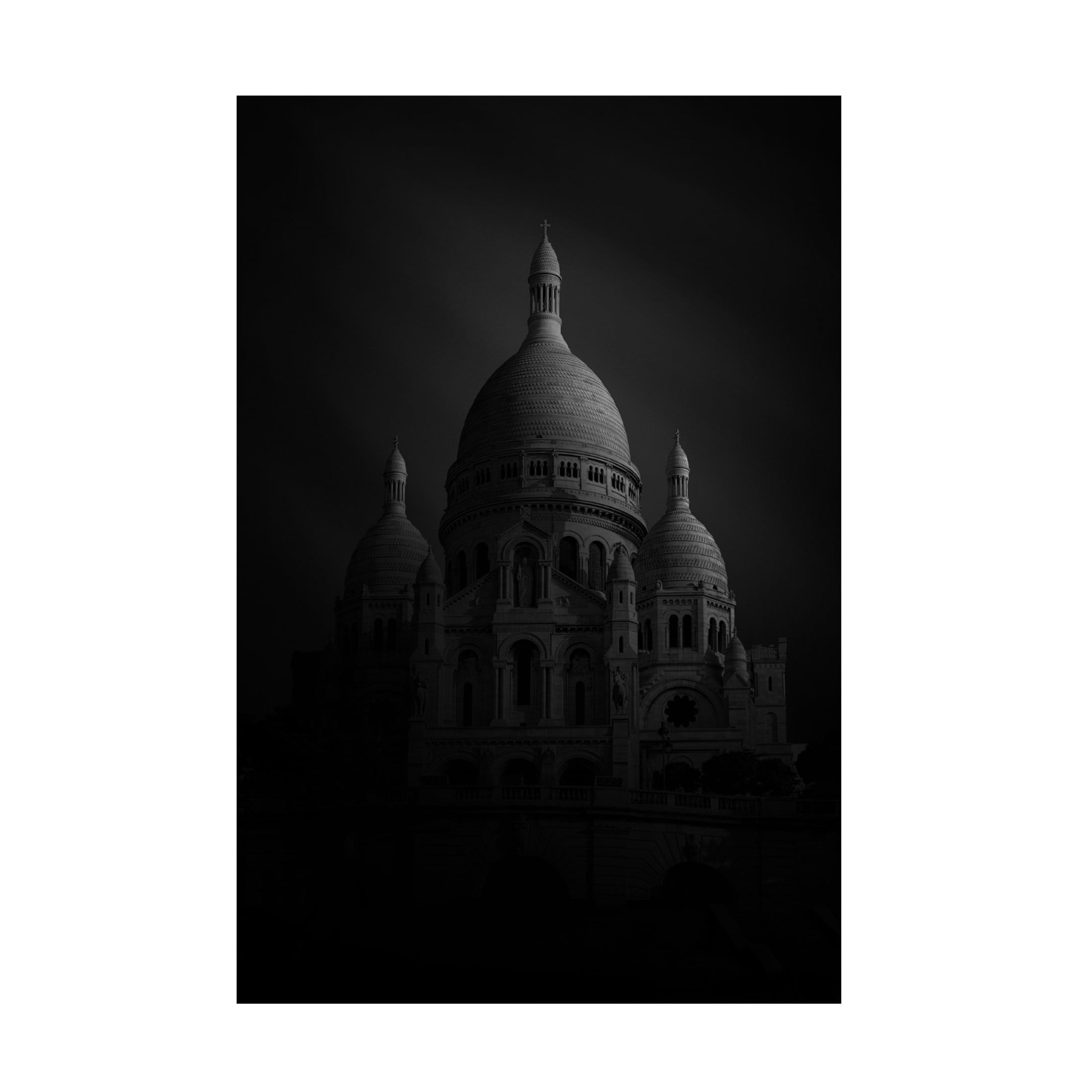 Canvas Wall Art - Sebastien DEL GROSSO 'Basilique Du Sacre Coeur' Wall Art for Living Room, Bedroom, or Office D?cor by Trademark Fine Art - 22 x 32 Inches