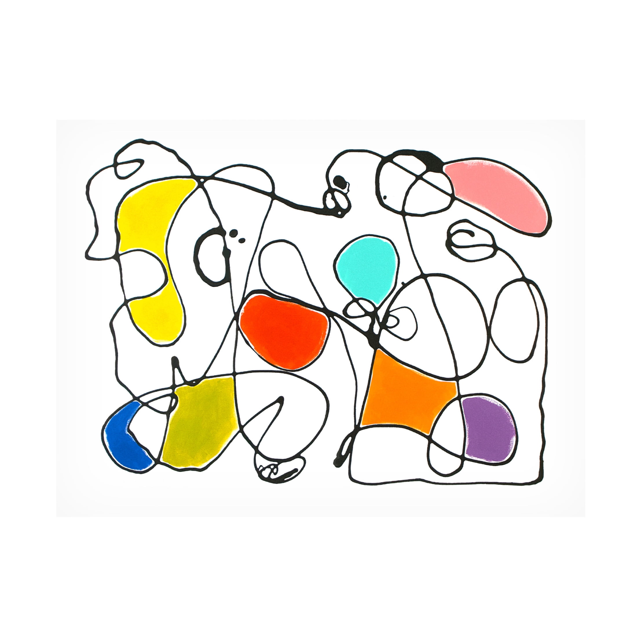 Canvas Wall Art - Sharon Pierce McCullough 'The Family' Wall Art for Living Room, Bedroom, or Office Décor by Trademark Fine Art - 32 x 24 Inches