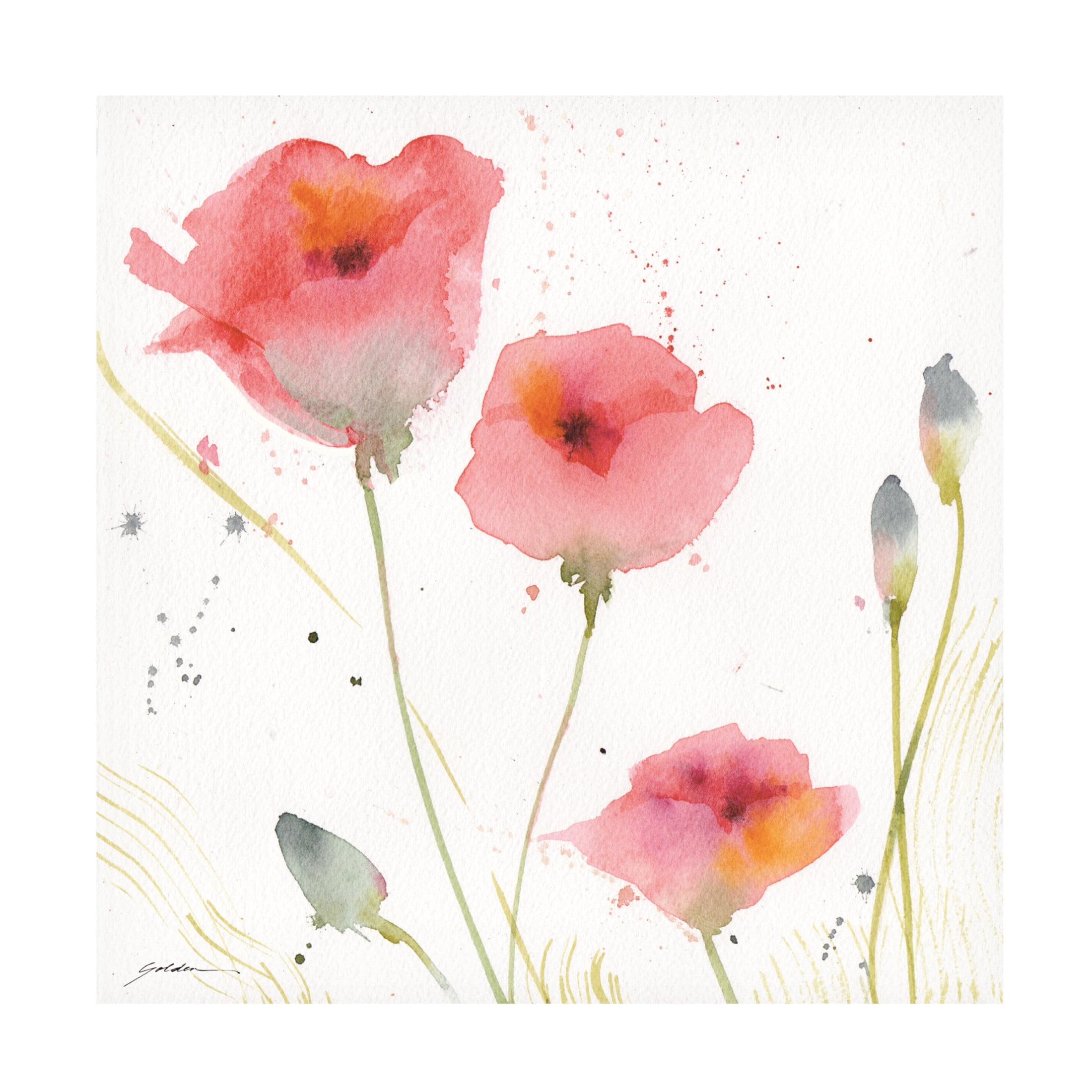 Canvas Wall Art - Sheila Golden 'Summer Dream' Wall Art for Living Room, Bedroom, or Office Décor by Trademark Fine Art - 24 x 24 Inches