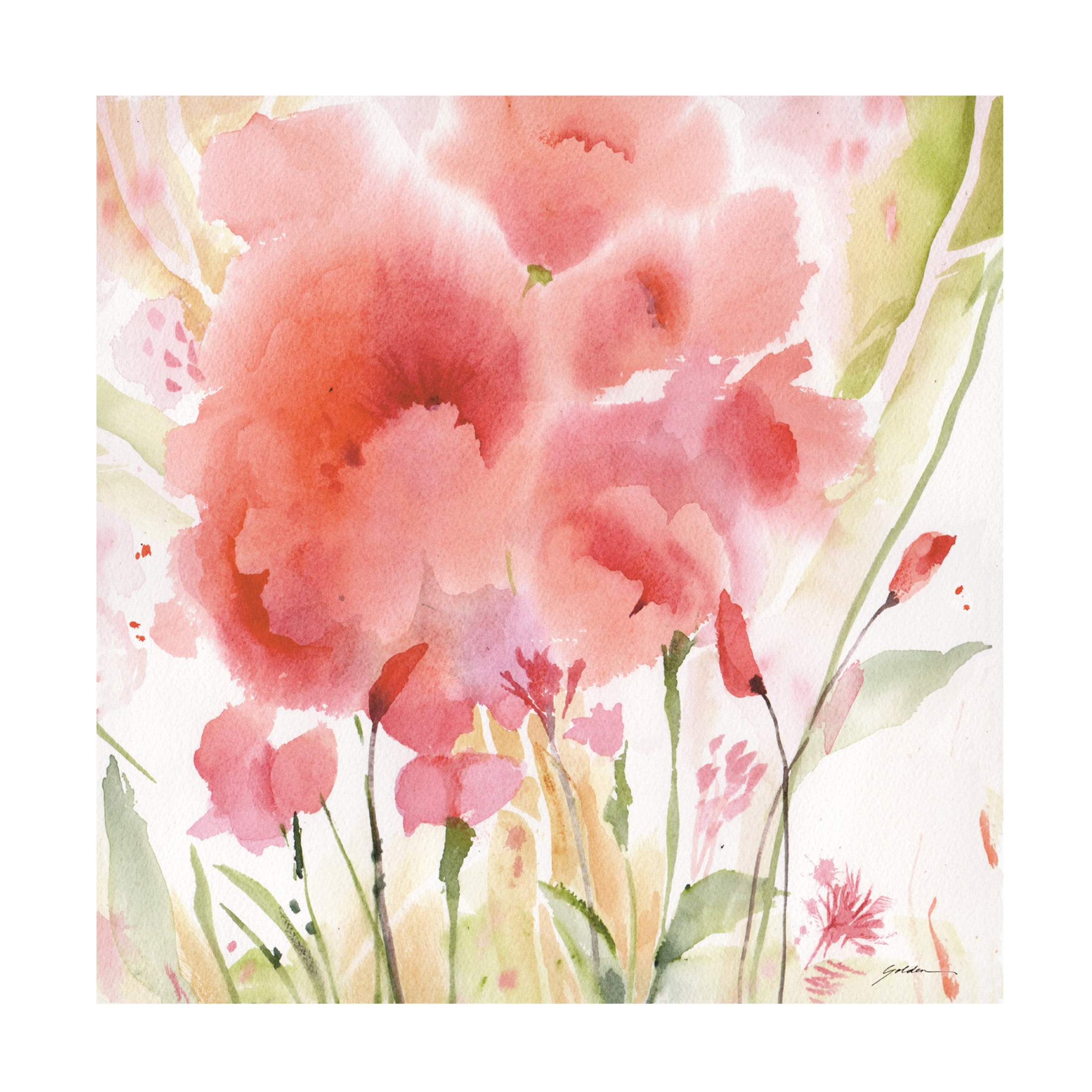 Canvas Wall Art - Sheila Golden 'Symphony' Wall Art for Living Room, Bedroom, or Office Décor by Trademark Fine Art - 35 x 35 Inches