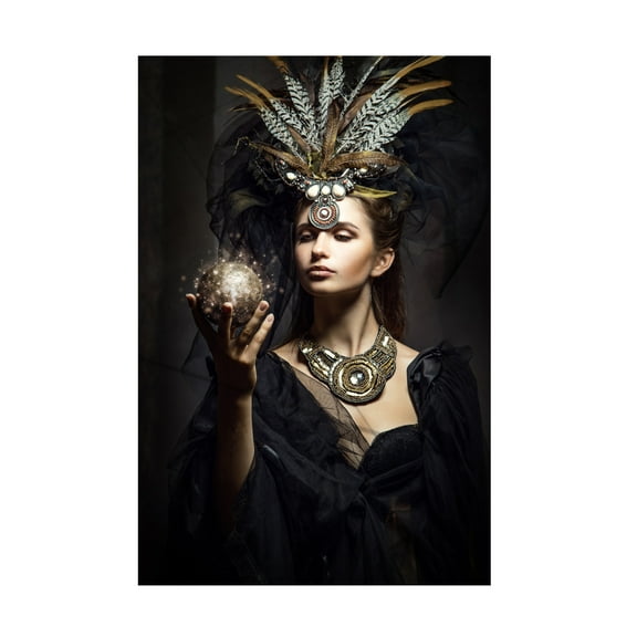 Canvas Wall Art - Siegart  'The Sorceress' Wall Art for Living Room, Bedroom, or Office Décor by Trademark Fine Art - 12 x 19 Inches