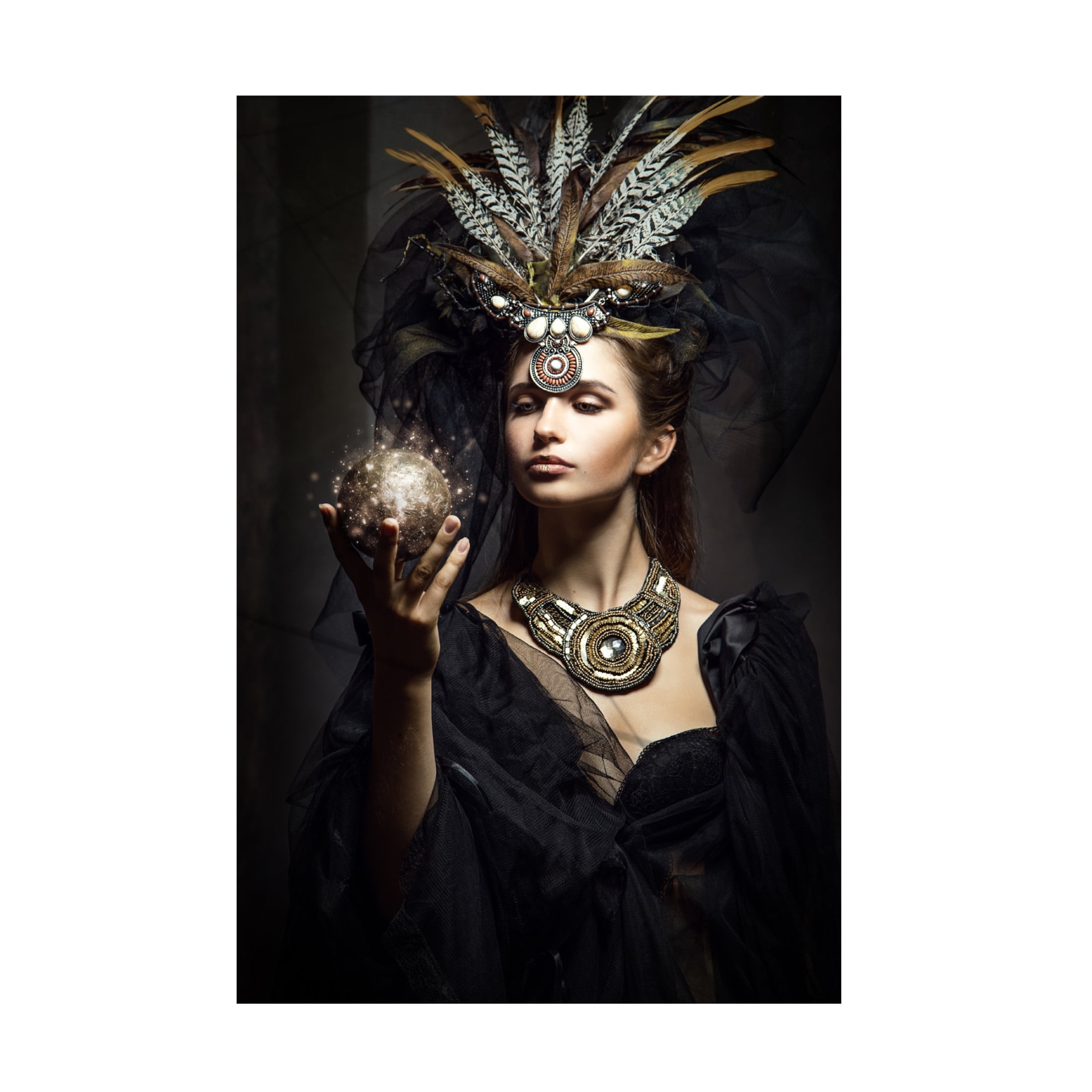 Canvas Wall Art - Siegart  'The Sorceress' Wall Art for Living Room, Bedroom, or Office Décor by Trademark Fine Art - 16 x 24 Inches