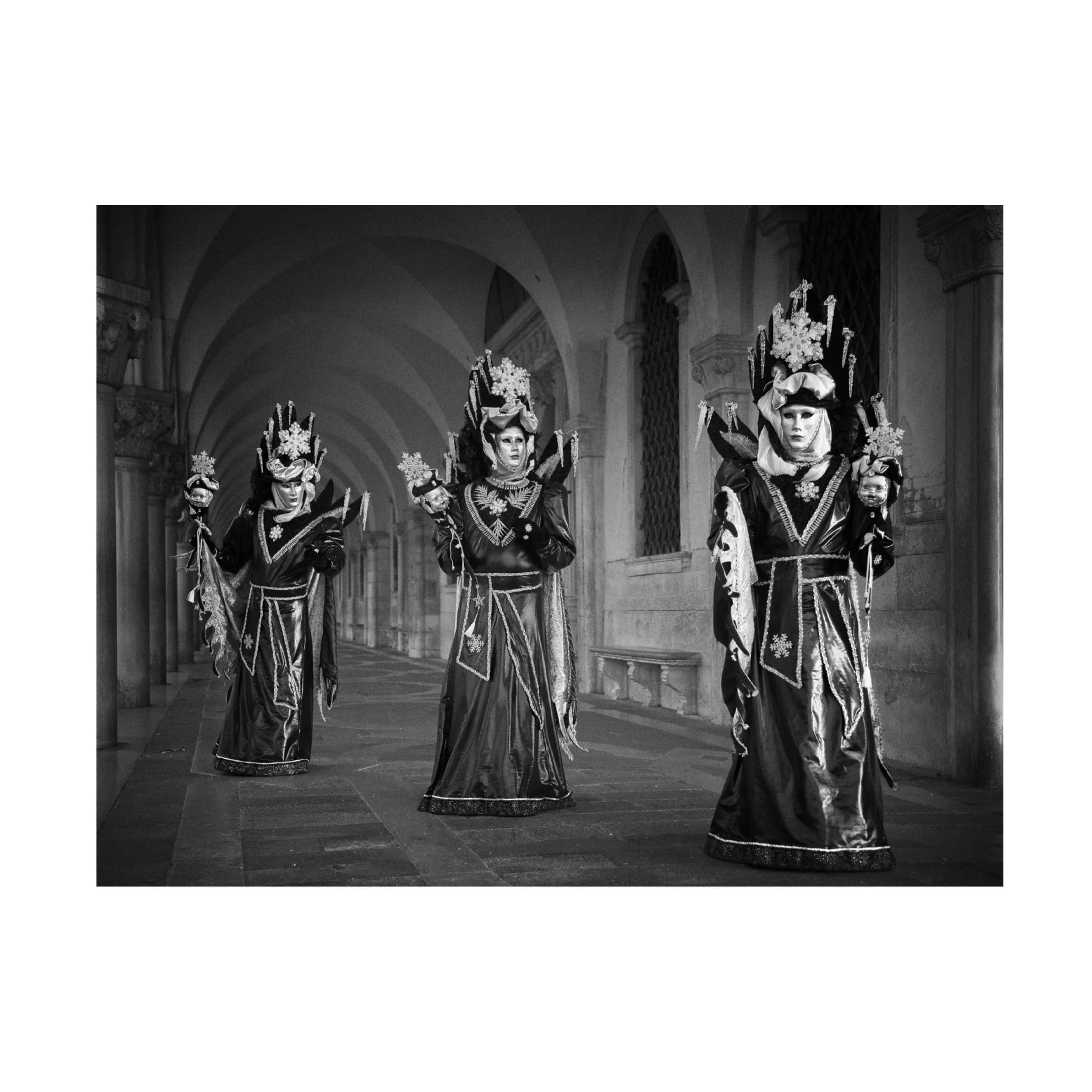 Canvas Wall Art - Stefan Nielsen 'Carnival Triplets' Wall Art for Living Room, Bedroom, or Office Décor by Trademark Fine Art - 32 x 24 Inches